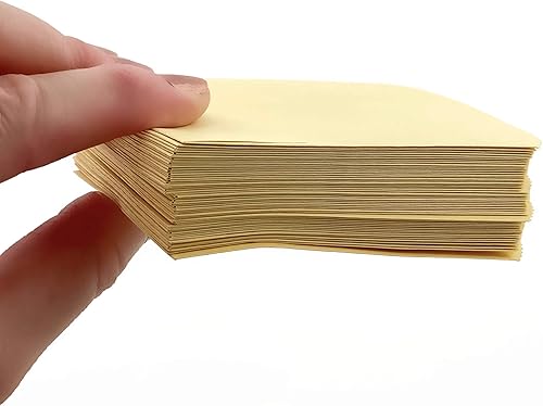 Miniatura 4 de 50 mini bolsas de papel amarillas – 4 x 2.5 pulgadas suministros de manualidades, bolsas de recuerdo de fiesta
