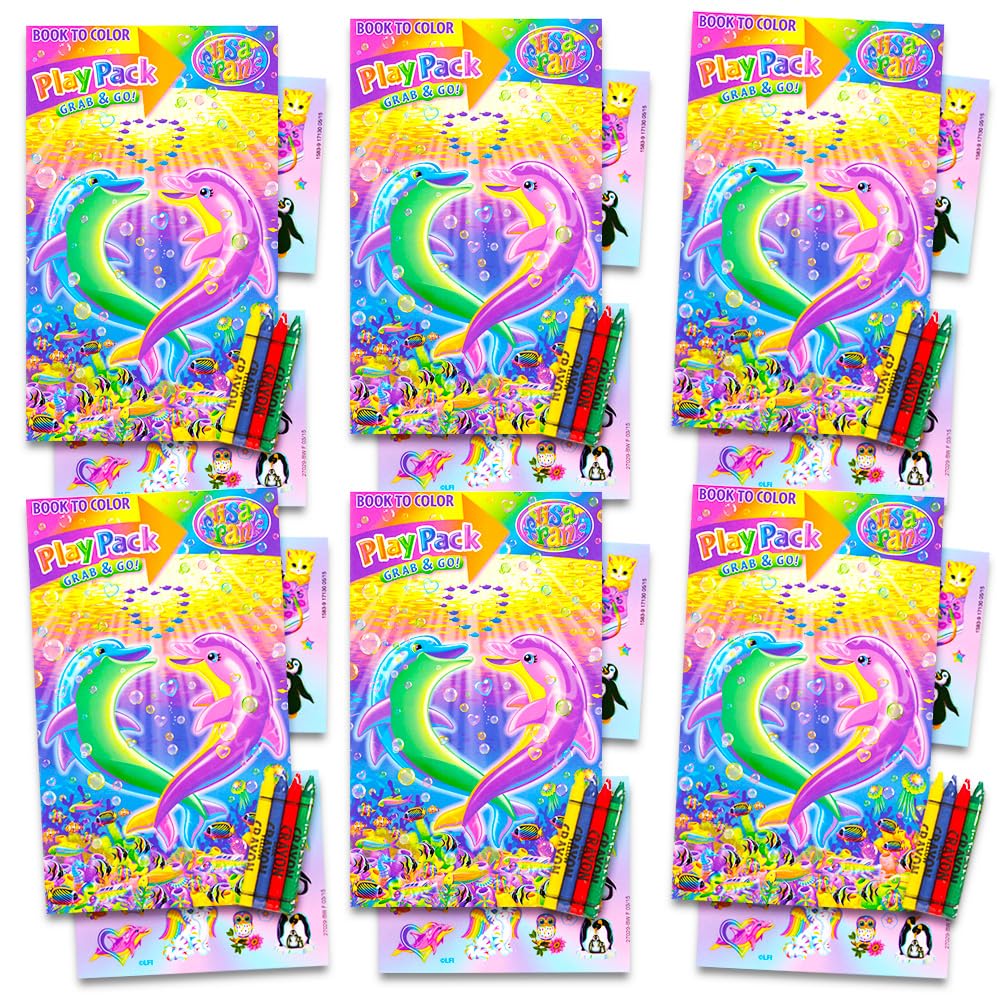 Photo 1 of Lisa Frank Party Favors Activity Pack Bundle - 6 Goodie Bags
