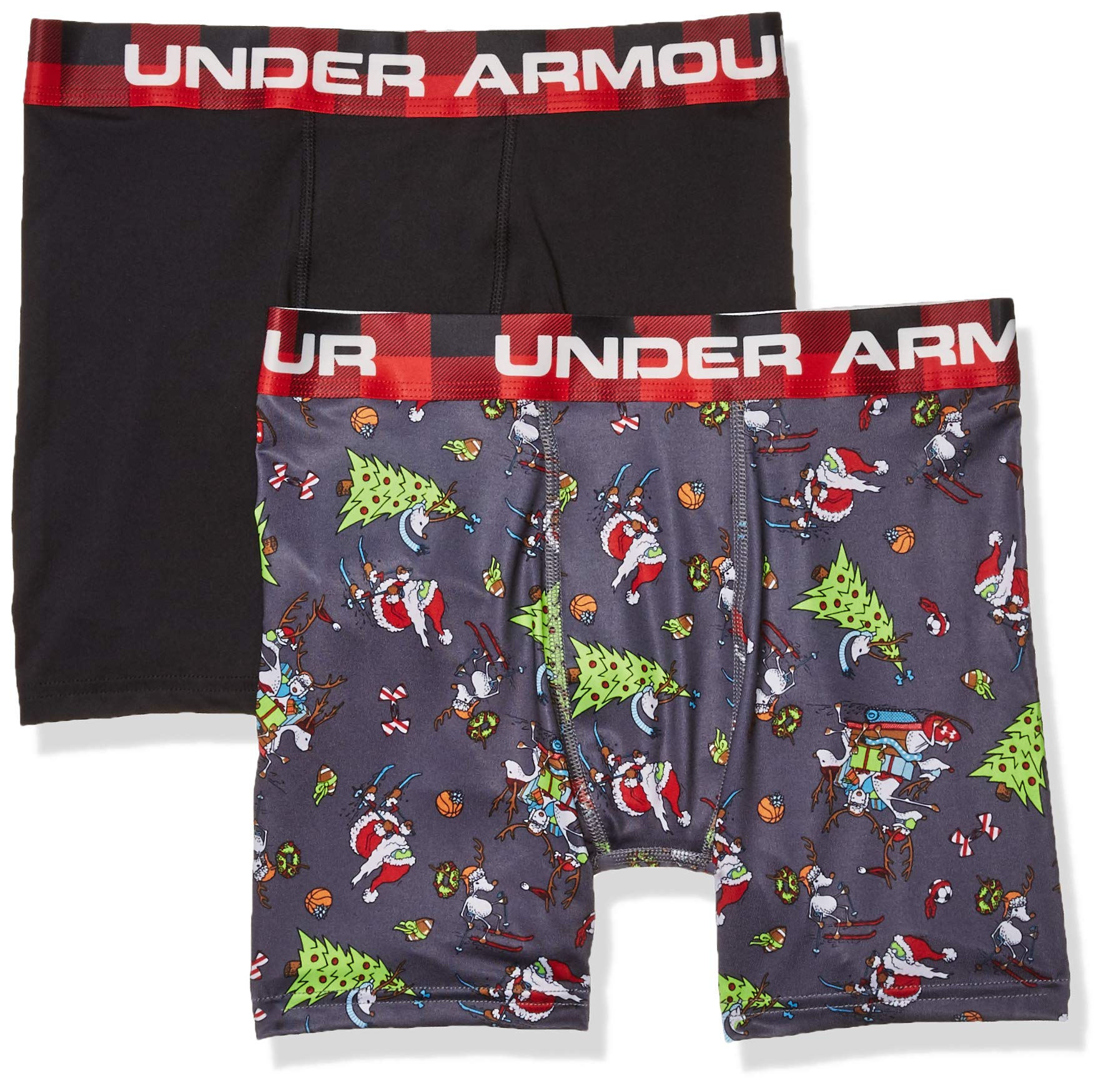Under Armour Boys Sticker Pop 2-Pack Boxer Set Big Kids