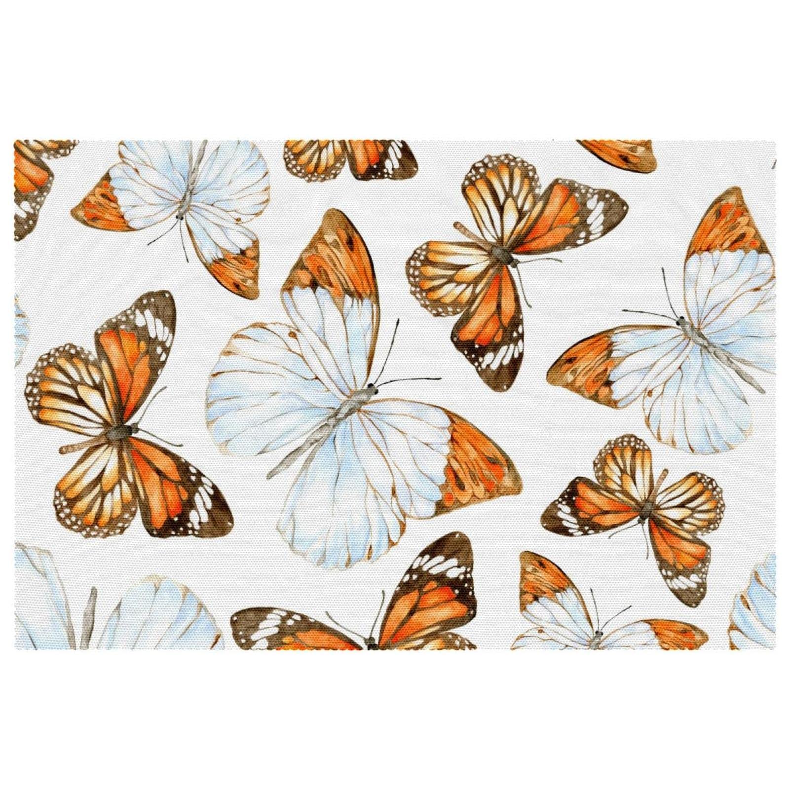 Set de table papillon aquarelle salle à manger antidérapant thermorésistant