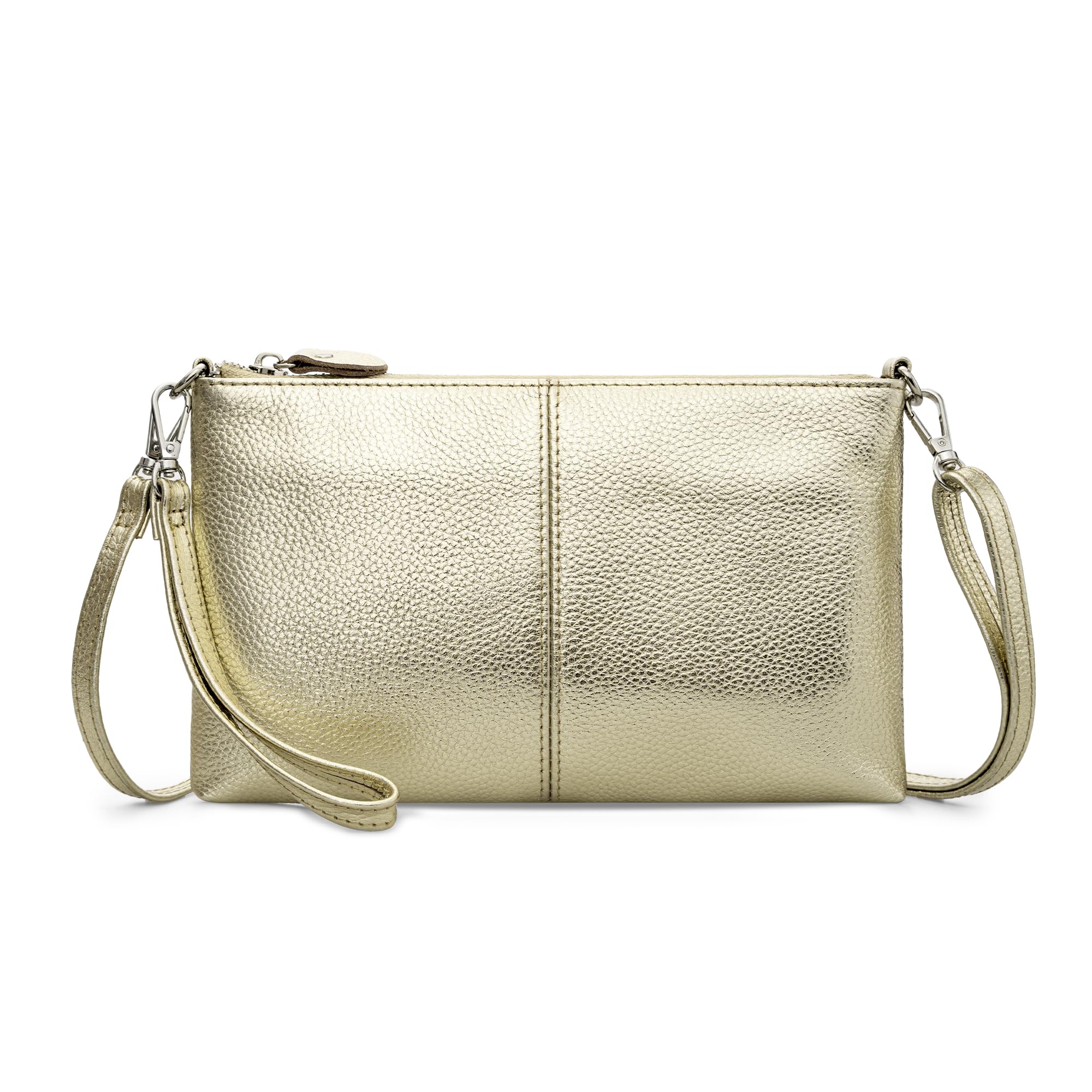 befen Genuine Leather Small Crossbody Bags for Women Wristlet Wallet Purses