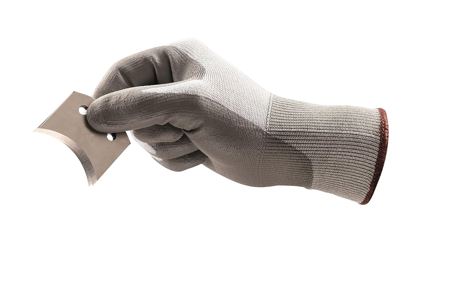 Ansell HyFlex 11-644 Polyethylene Light Duty Safety Glove with Knitwrist, Abrasion/Cut Resistant, Size 9, Gray (Pack of 12 Pair)