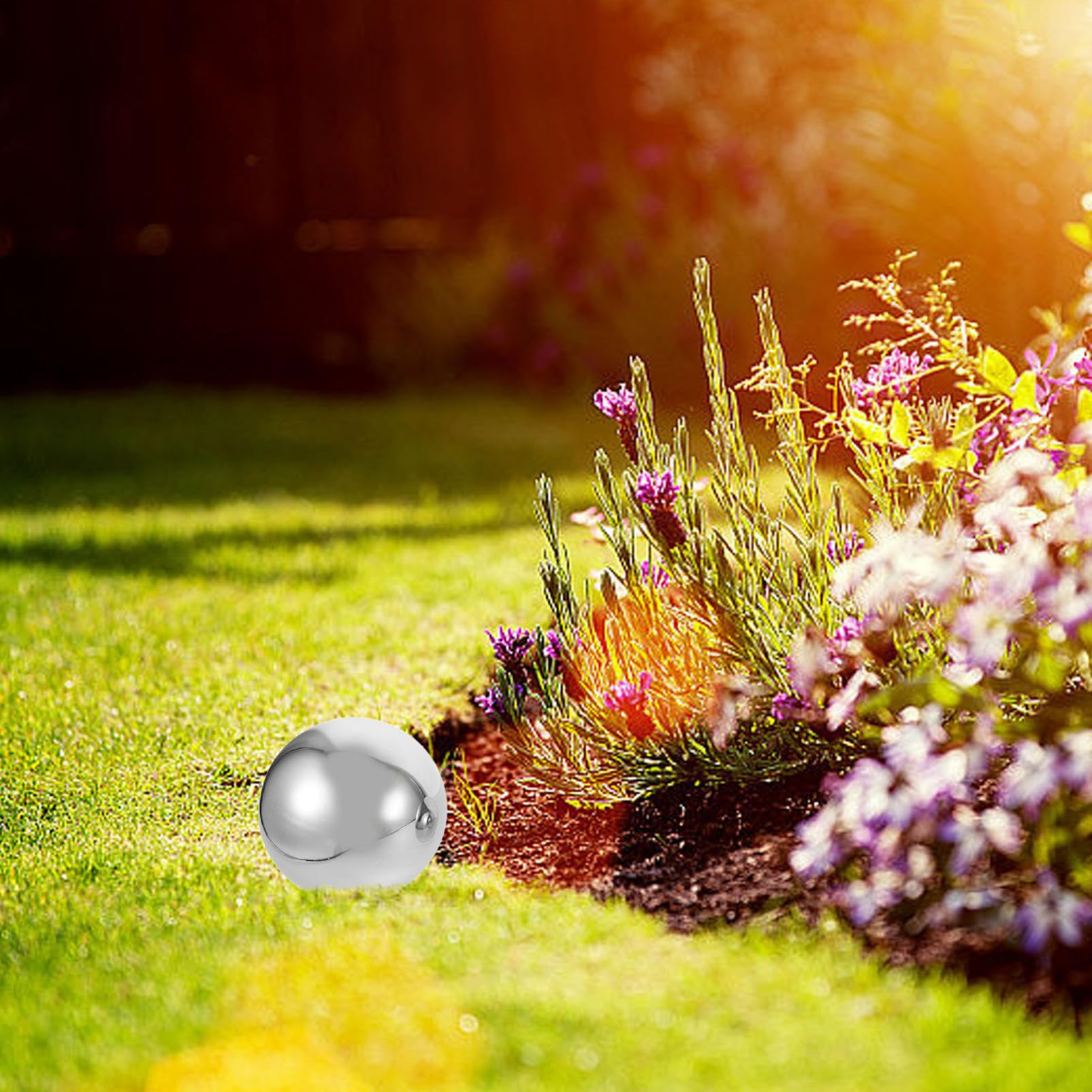 BESTonZON 6stücke Hochglanzpolierte Edelstahlkugeln Reflektierende Gartenkugeln Für Teichdekor Und Blumenbeetgestaltung Wetterbeständige Spiegelkugeln Für Innen Und Außenbereich