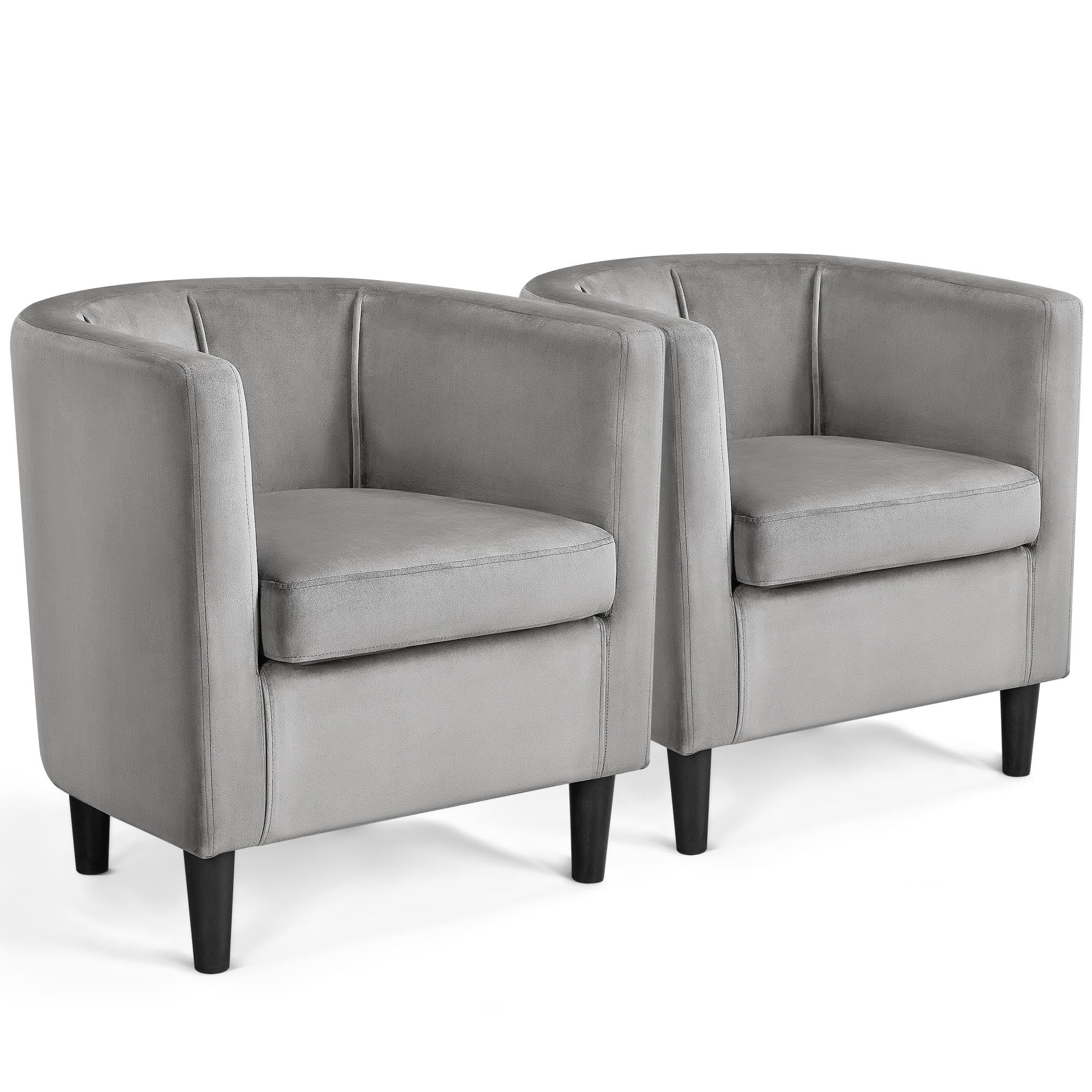 Yaheetech Barrel Accent Chairs Set of 2