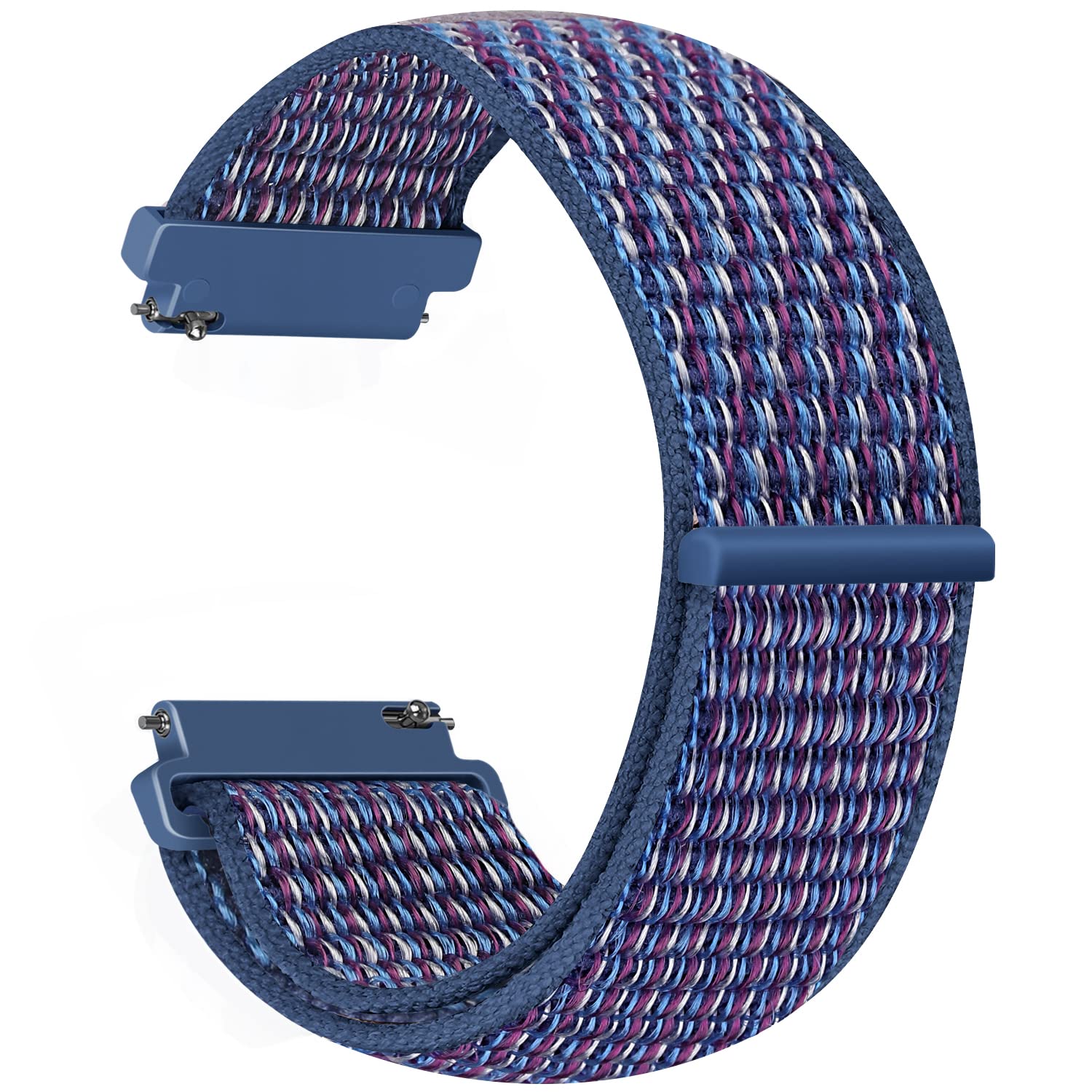 Vodtian 20mm Nylon Armband Kompatibel mit Samsung Galaxy Watch 7/6/5/4/FE 40mm 44mm/Galaxy Watch 5 Pro 45mm/ 6 Classic/ 4 Classic/Active 2/Garmin vivoactive 6/5,Uhrenarmband für Damen Herre