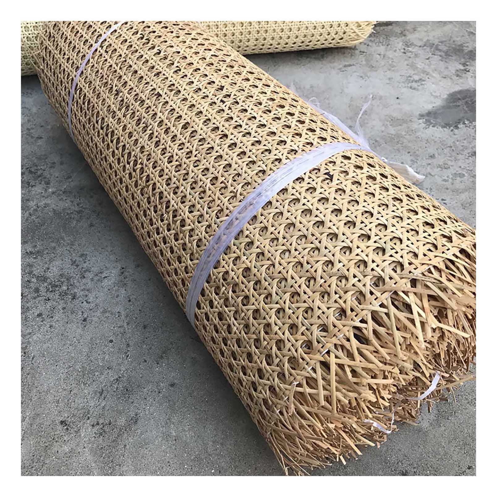 HASMI Rattan Cane Gurting Roll, Gewebter Rohrstock -Materialrolle, Gewebter Offener Mesh Cane, Forniture Decke Diy Supplies/80Cm*400Cm(32In*158In)