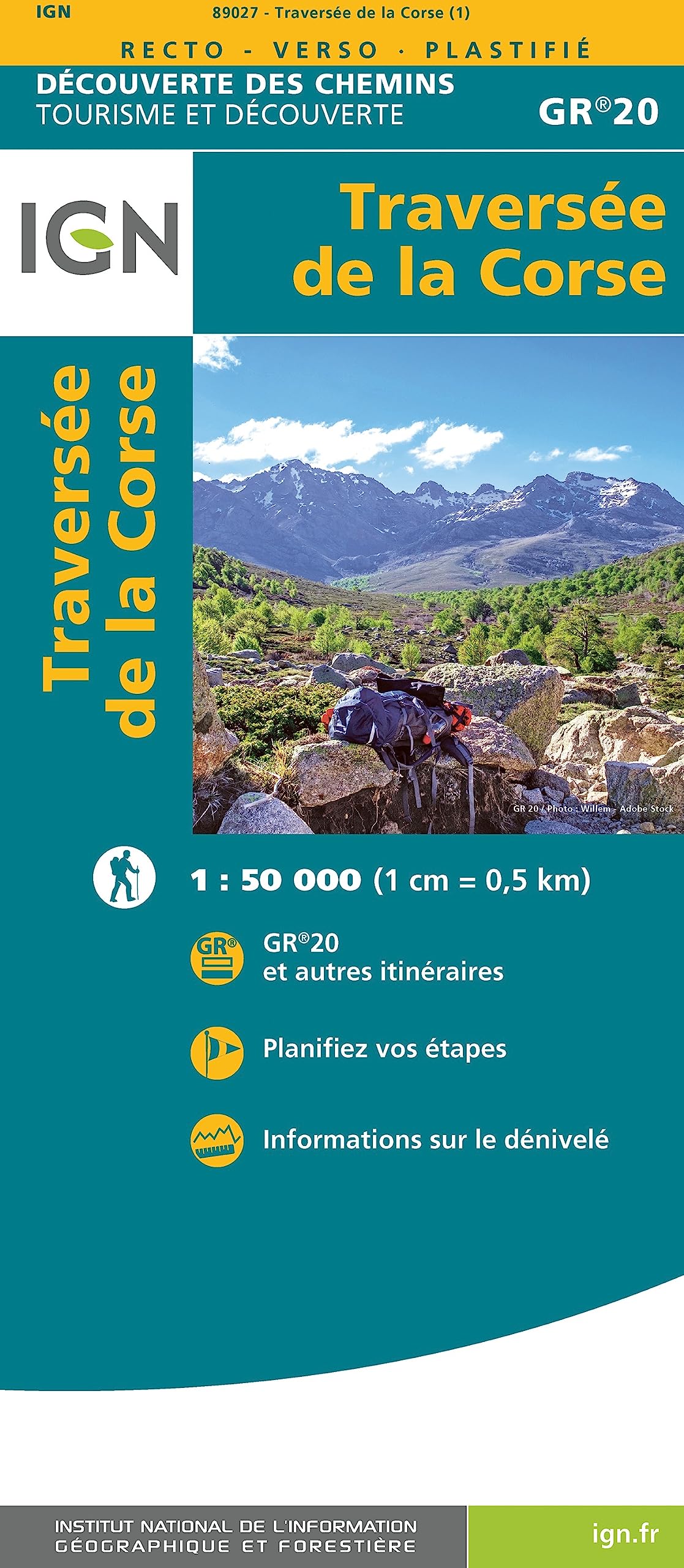 Corsica GR20 traversée: Grande Randonnée 20 Korsika: 89027 (TOP ITINERANCE)