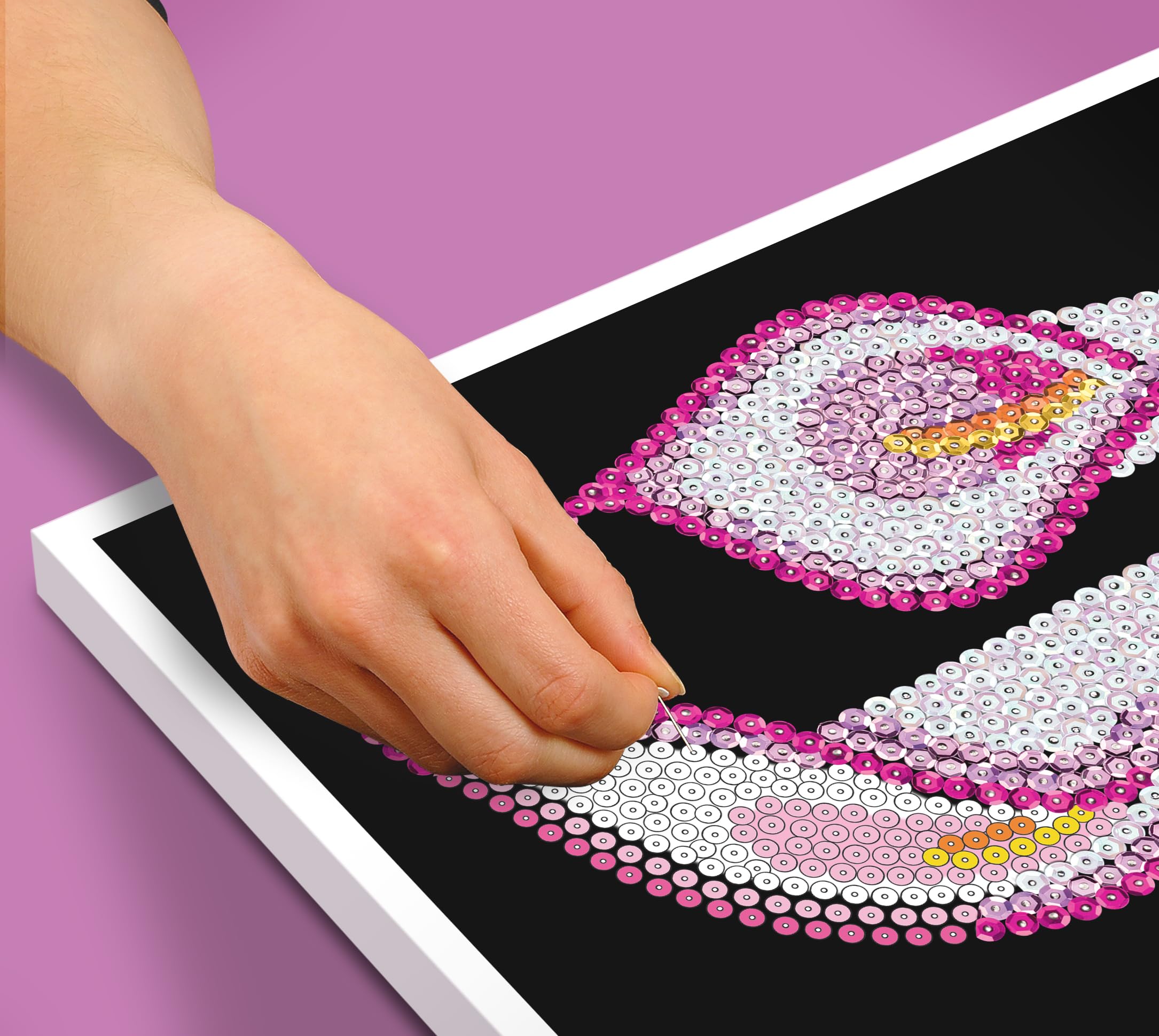 Sequin Art Purple Craft Kits (Calla Lily), 28 cm x 37 cm - Image 3