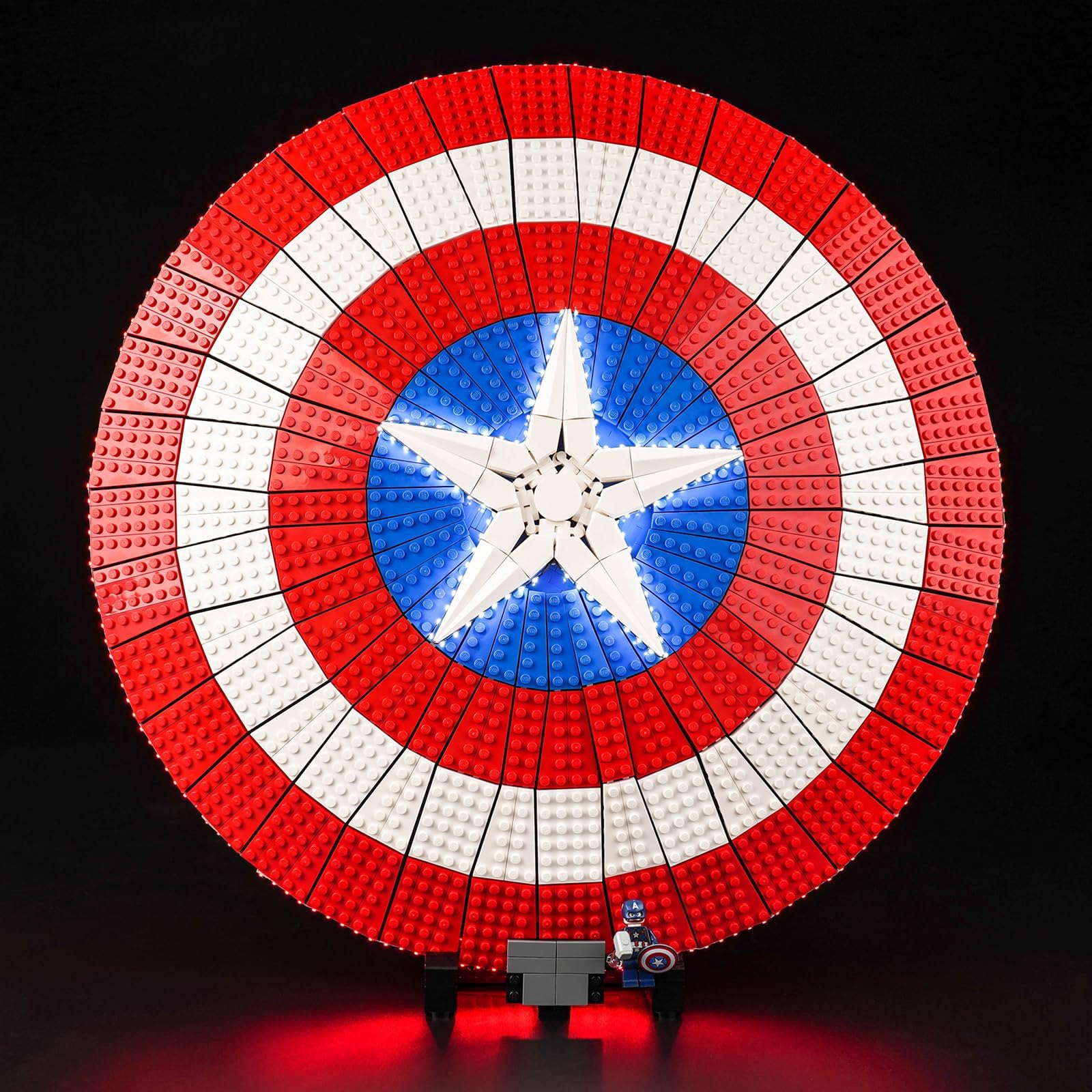 Light Kit for Lego Captain America's Shield 76262, Lighting Set for Lego 76262 Marvel Captain America's Shield - Not Include Models, Just Light Kit