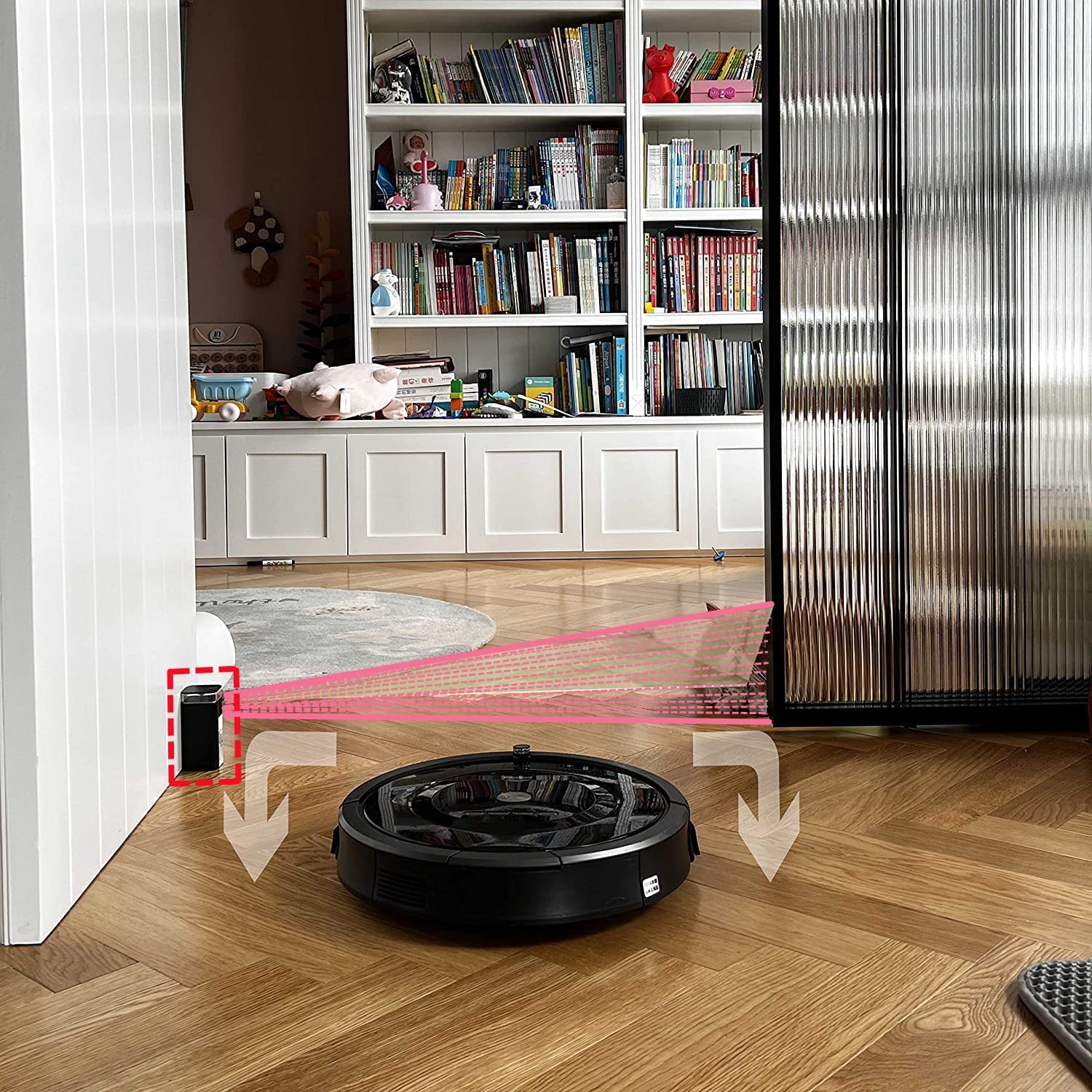 Amazon | デュアルモデル バーチャルウォールバリア iRobot ルンバ E/I 
