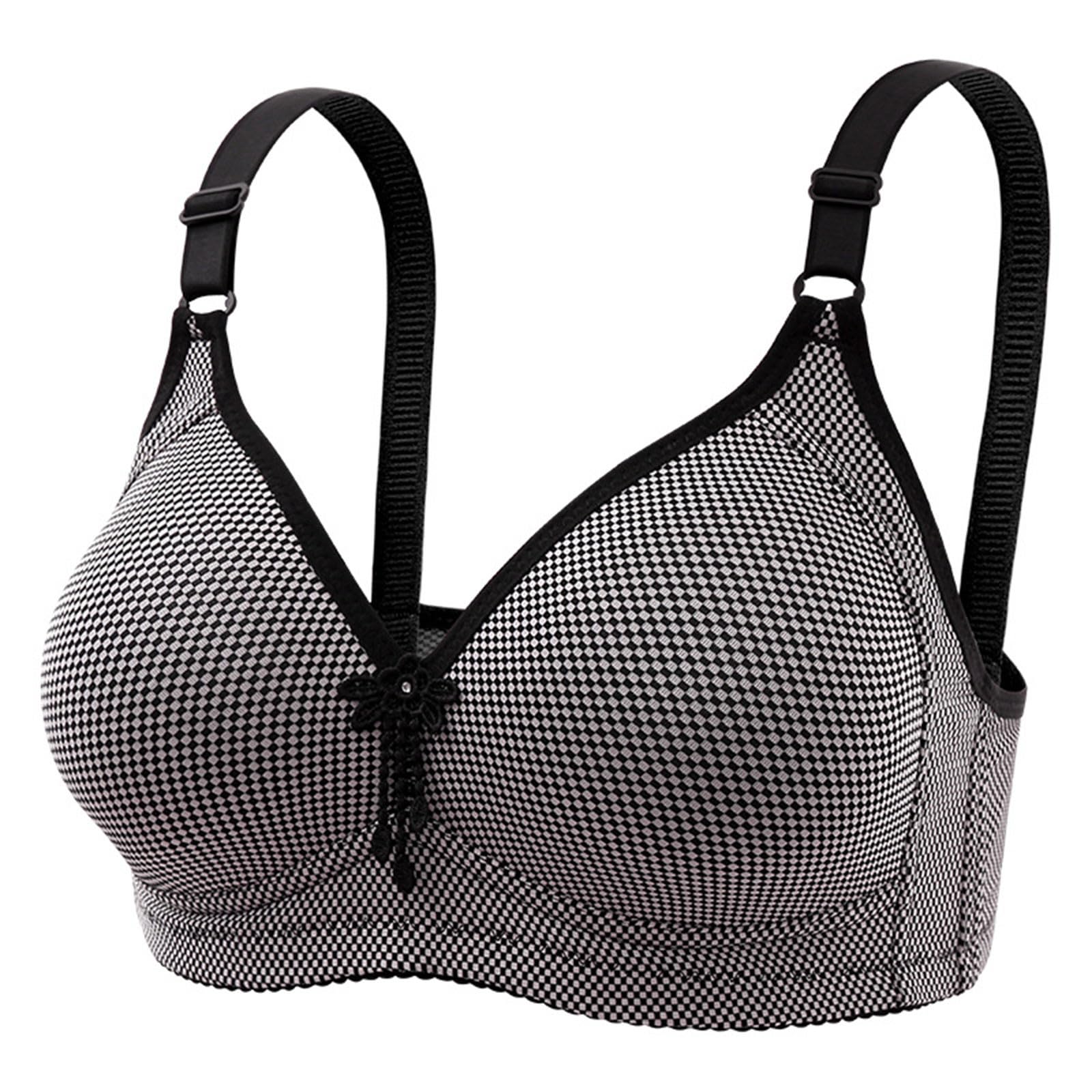 HGps8w Womens Push Up No Underwire Bra Comfortable Wirefree Adjustable Plus Size Everyday Bra