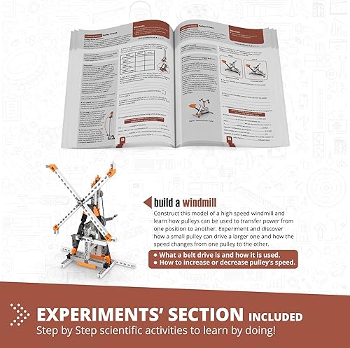 Miniatura 5 de Engino - Juguetes STEM, juguetes de construcción de poleas para niños de 9 años, juguetes educativos, regalo para niños y niñas (8 opciones de