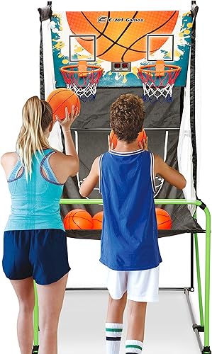 Miniatura 1 de NET PLAYZ Electronic Basketball Arcade Game - Juegos deportivos de interior para niños y adultos cumpleaños, oficina fiesta de Navidad Actividades