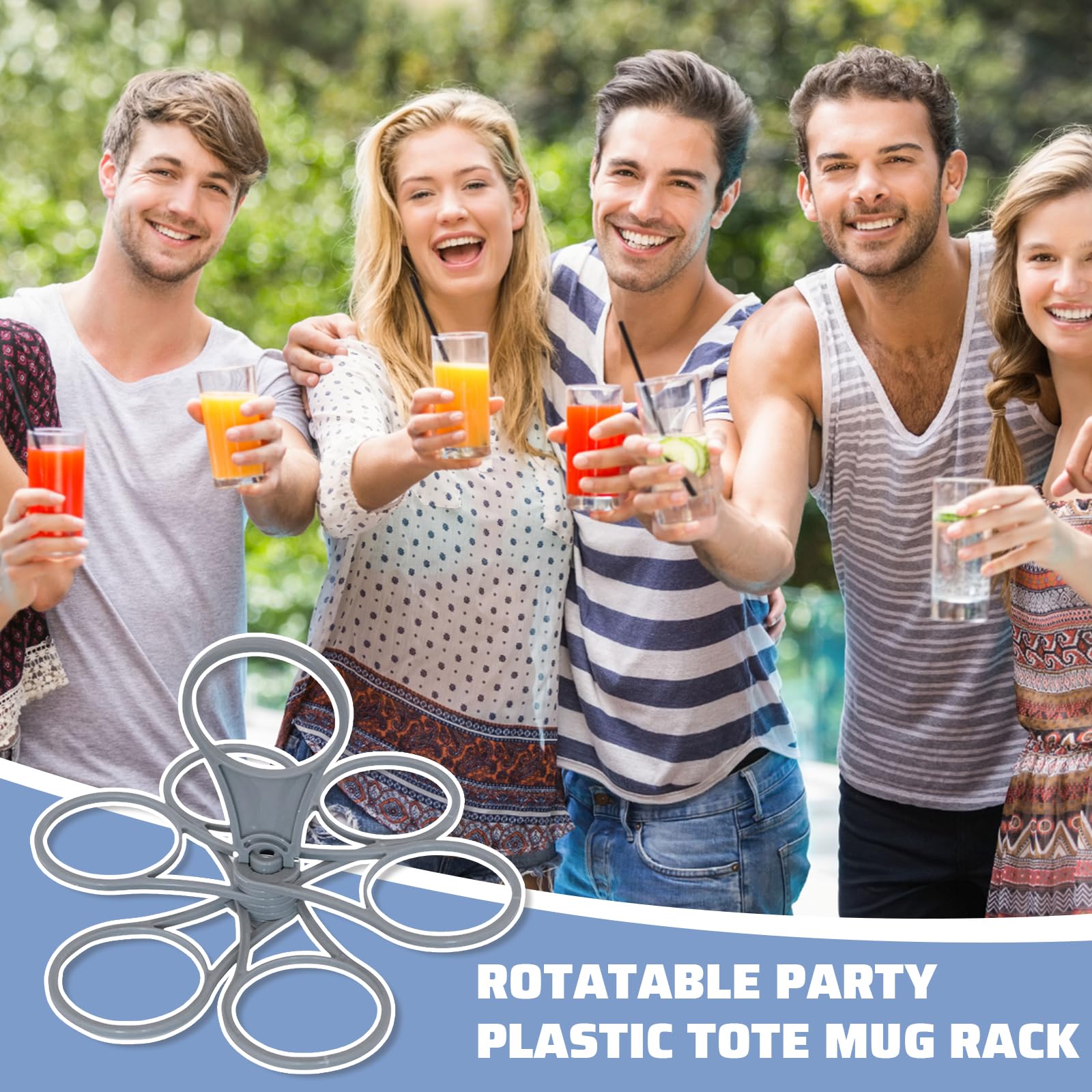 Zusammenklappbarer Getränketräger Für 6 Becher - Praktischer Coffee Cup Holder Mit Griff