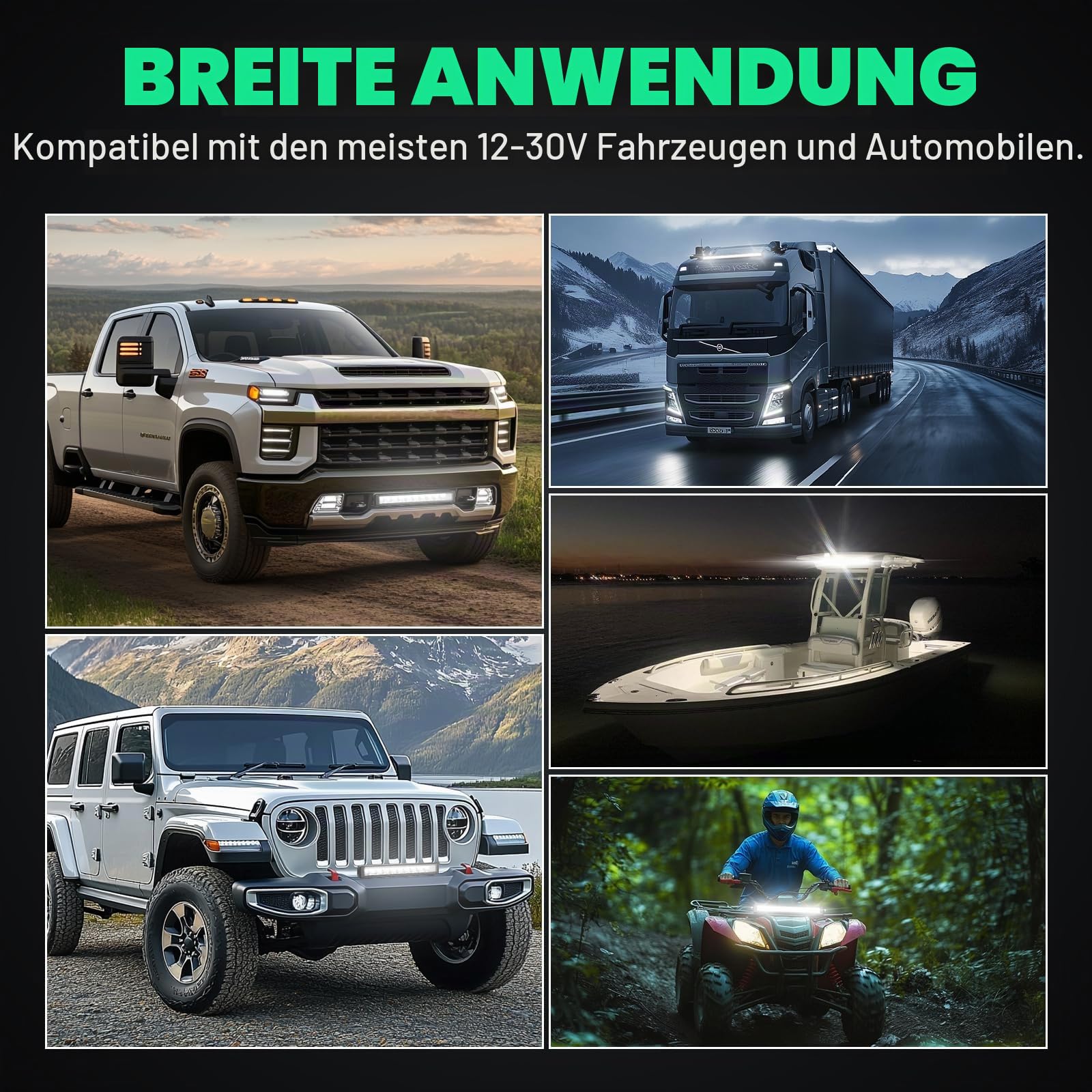 RIGIDON 33 Zoll 84cm 90W 9000lm außen led lichtleiste mit 12v kabelbaum kit | alu lightbar, 6000K weiß, wasserdichte, offroad beleuchtung, arbeitsscheinwerfer, für auto ATV KFZ LKW 4x4 fahrzeuge traktor