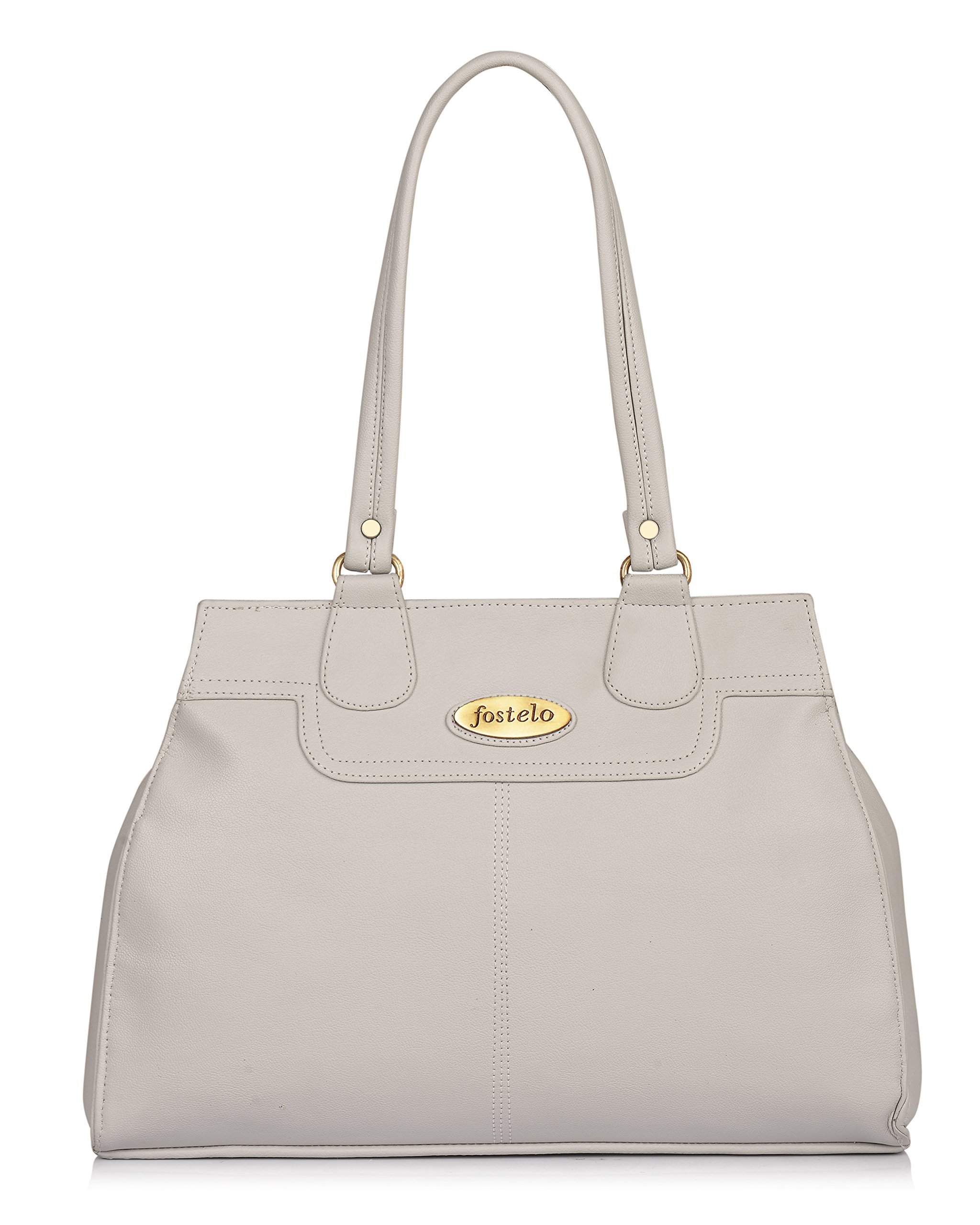 Fostelo Womens Vegan Leather Kathleen Handbags Shoulder Hobo Bag Ladies Purse (Grey) (Large) (B07D7WM34B) Amazon Price History, Amazon Price Tracker