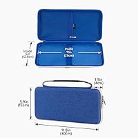 Vista 4 de Geekria Funda de transporte para teclado, funda protectora de viaje rígida para teclado compacto pequeño, compatible con Logitech K380, Logitech
