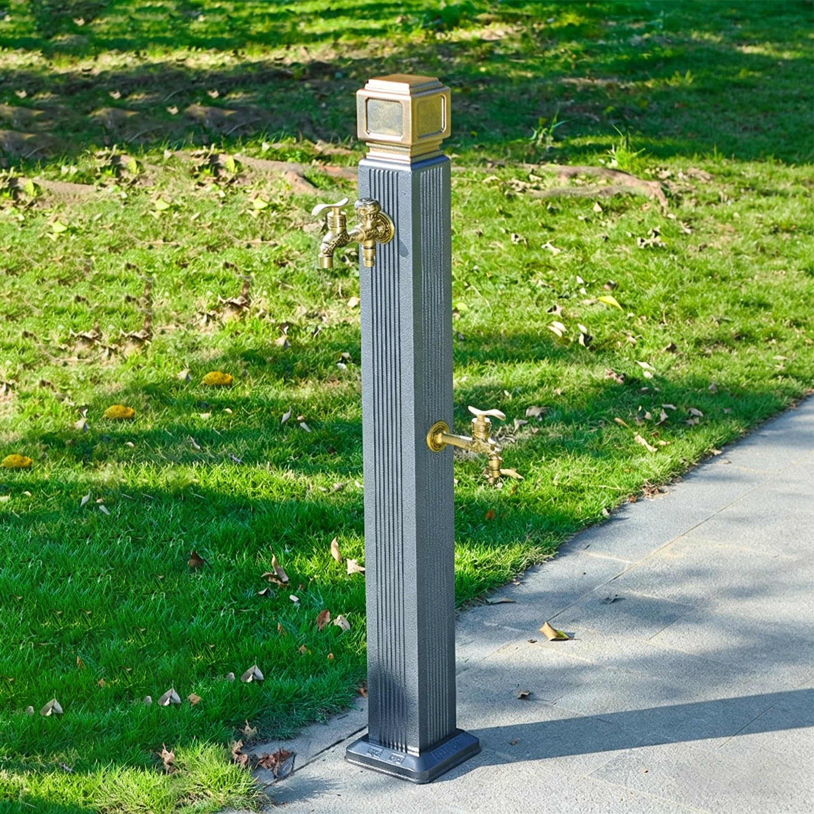 Słup wody ogrodowej ze stali nierdzewnej do użytku na zewnątrz, pionowy słup wody ogrodowej, odporny na mróz, pionowy hydrant, do ogrodu, podwórka i gospodarstwa