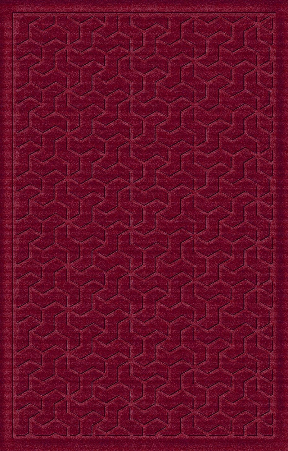 American Floor Mats Windmill Designer Red Black 3' x 5' Entrance Floor Mat with