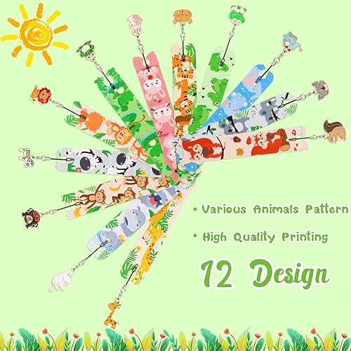 Miniatura 4 de Outus 12 marcadores para niños, marcadores a granel para niñas con colgante, regalos de aula para niñas, mujeres, adolescentes, con reglas,