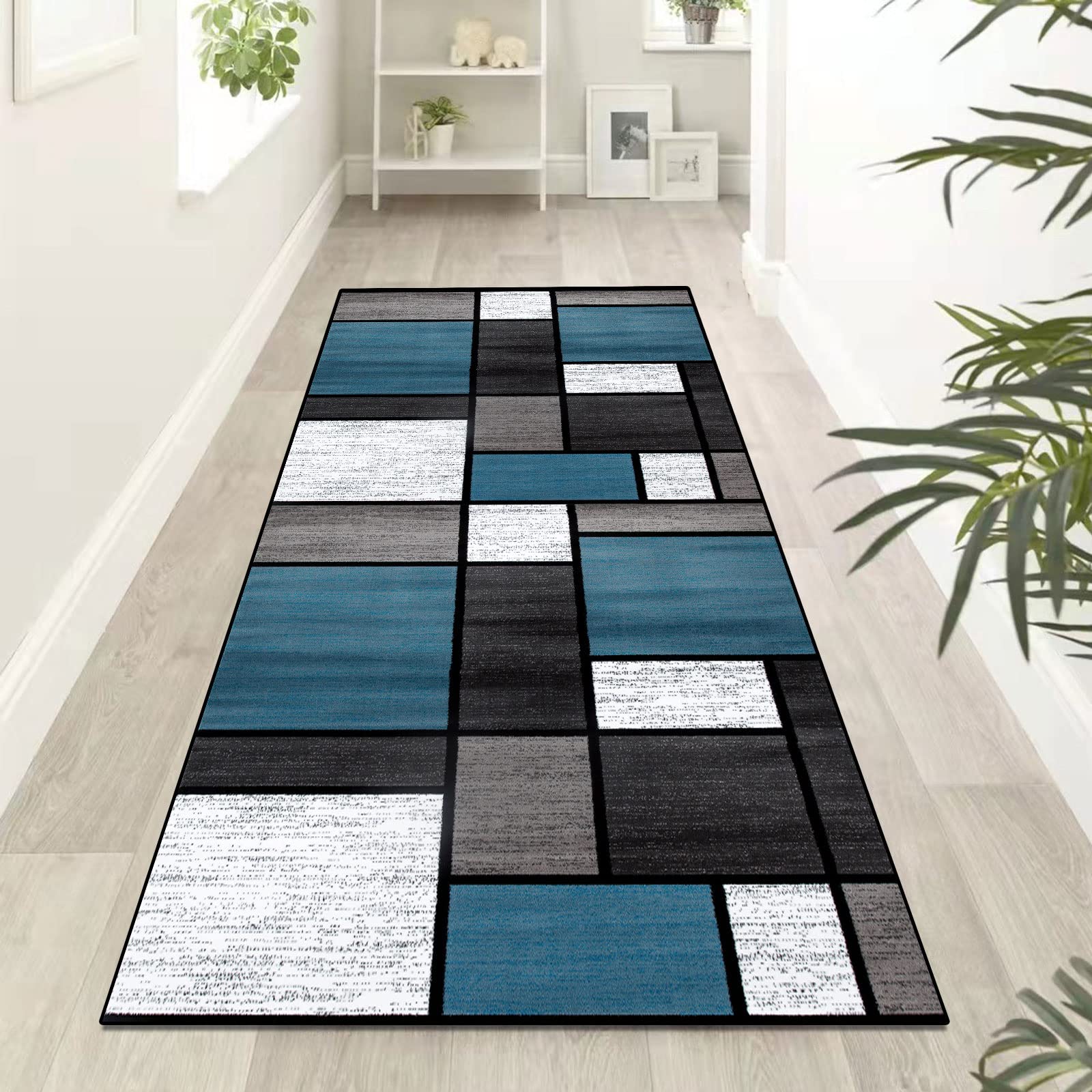 Tapis Cuisine Devant evier,tapis de couloir coloré,Lavable Doux Polyester Tapis D'EntréE Interieur Absorbant，Tapis de Passage ,Tapis de Couloir,Facile à Nettoyer - Différentes Dimensions