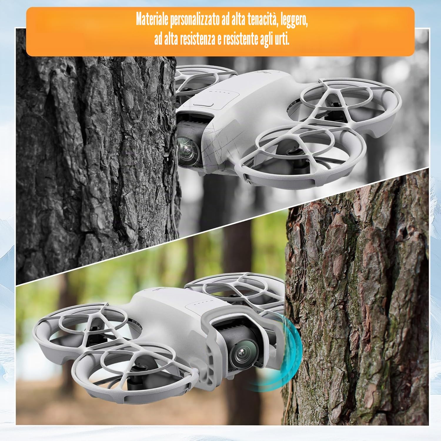 Protezione Gimbal DJI NEO, Paraurti Antigraffio Anti-Collisione per Droni