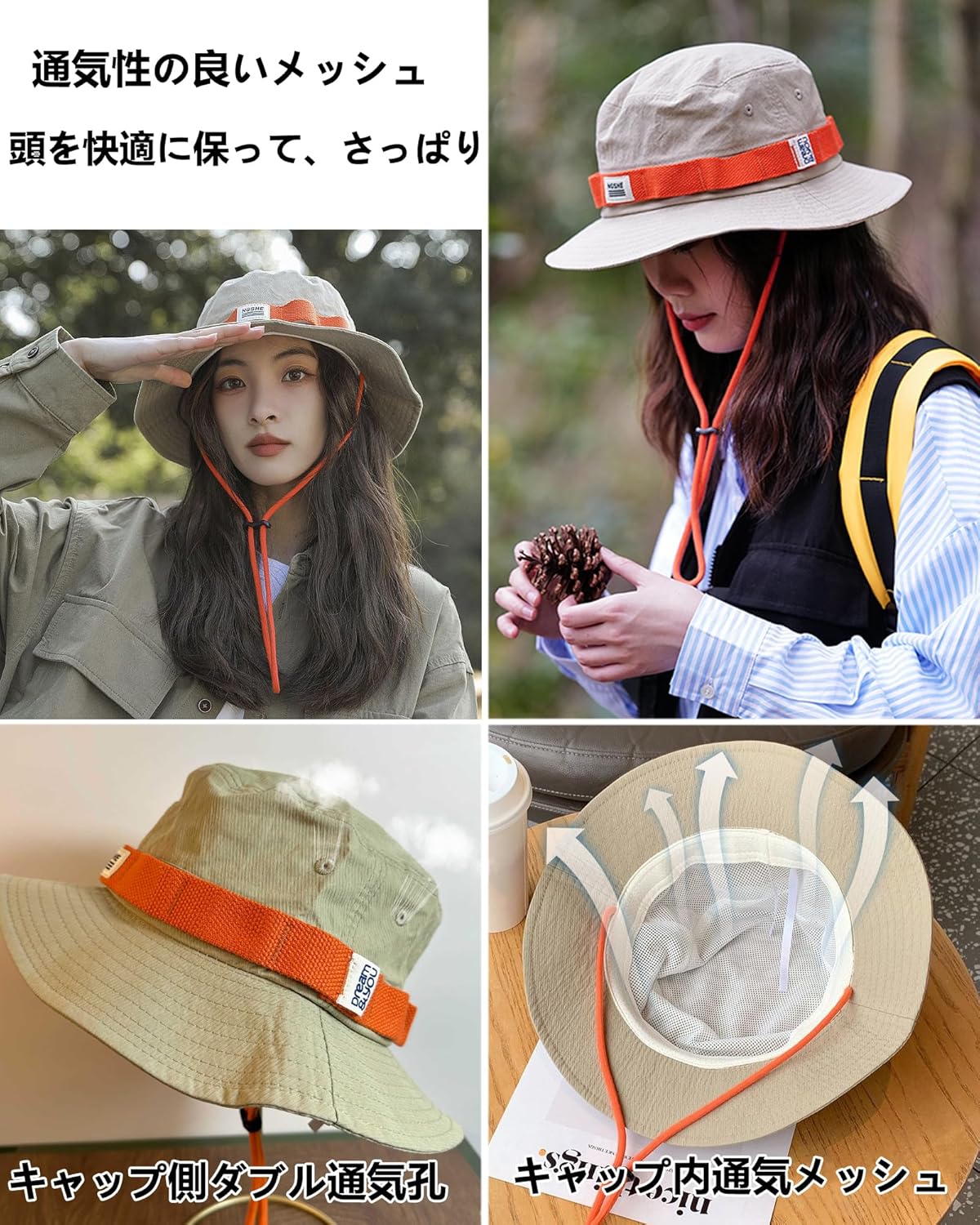 自転車ヘルメット レディース 帽子型 女性 大人 小顔効果 おしゃれ UVカット CE認証 防災用 通学 通勤 普段着 軽量 耐衝撃 着脱式 プロテクター ハット型 安全 内蔵 簡易ヘルメット あご紐付き 頭囲54-59CM