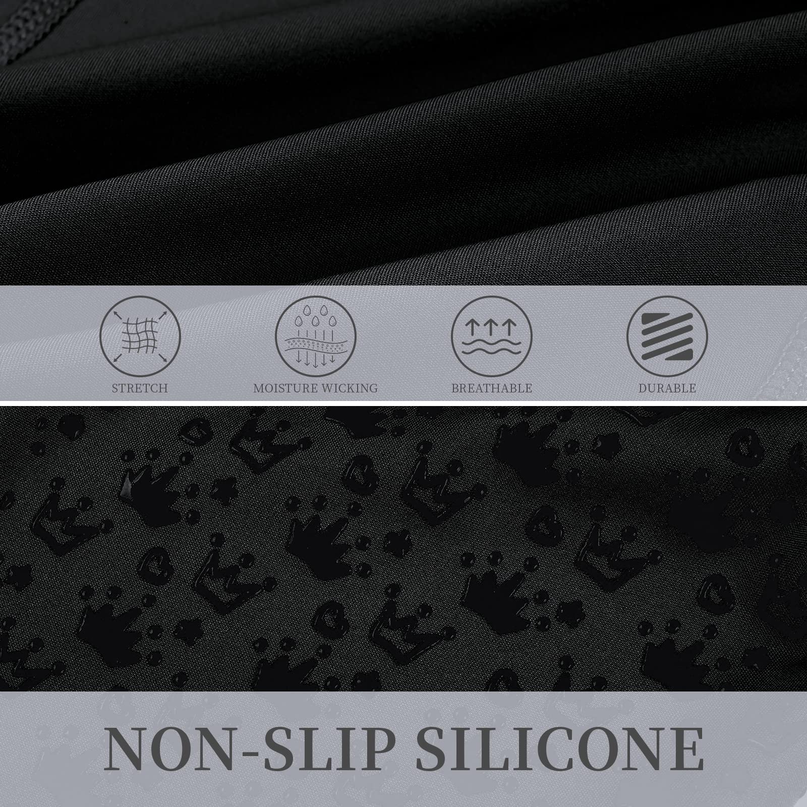 Leggings de equitación para niña con ribete completo de silicona, elásticos, para niños y niñas, con trabillas para cinturón, bolsillo lateral