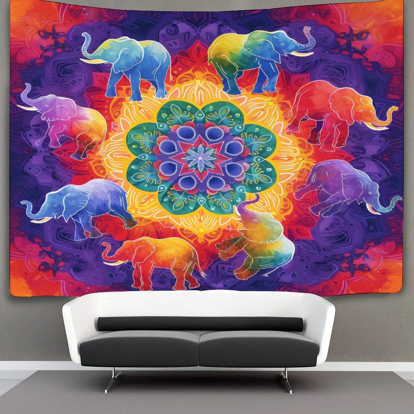 kaiyun Mandala Tapestry Datura Flowers Wall Hanging Bedroom Home Decor 150cmx200cm