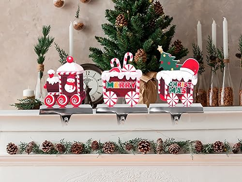 Miniatura 3 de AVASCONSTEL 3 soportes de calcetines de Navidad para manto, soporte para calcetines, ganchos para calcetines, ganchos para guirnaldas, ganchos de