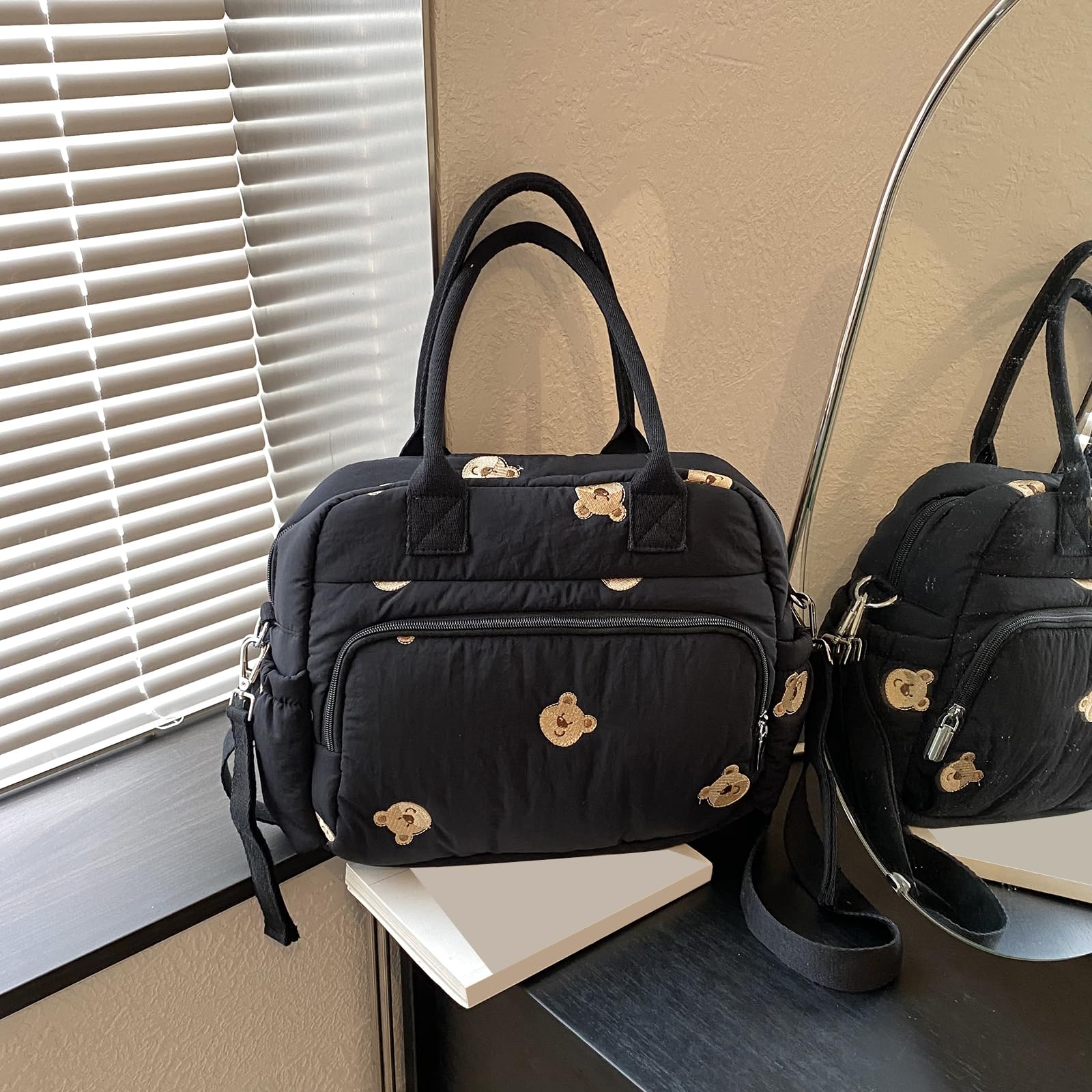 Torba na pieluchy crossbody dla kobiet mini torebka duża pojemność podróżne torby dla niemowląt z odpinanym paskiem dla niemowląt, dziewcząt i chłopców