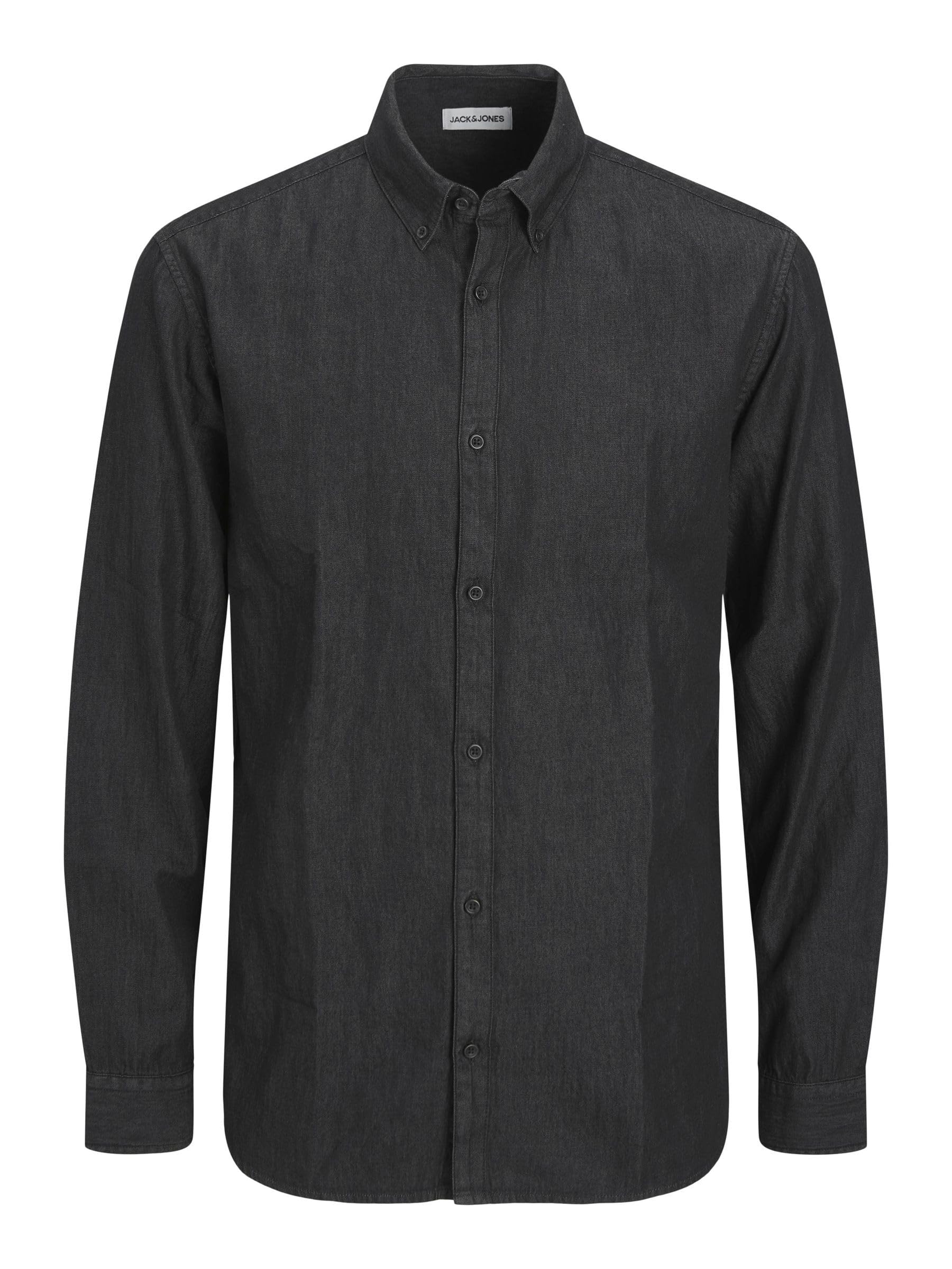 JACK & JONES Jjeperfect Denim Shirt Ls Noos, Black Denim, S