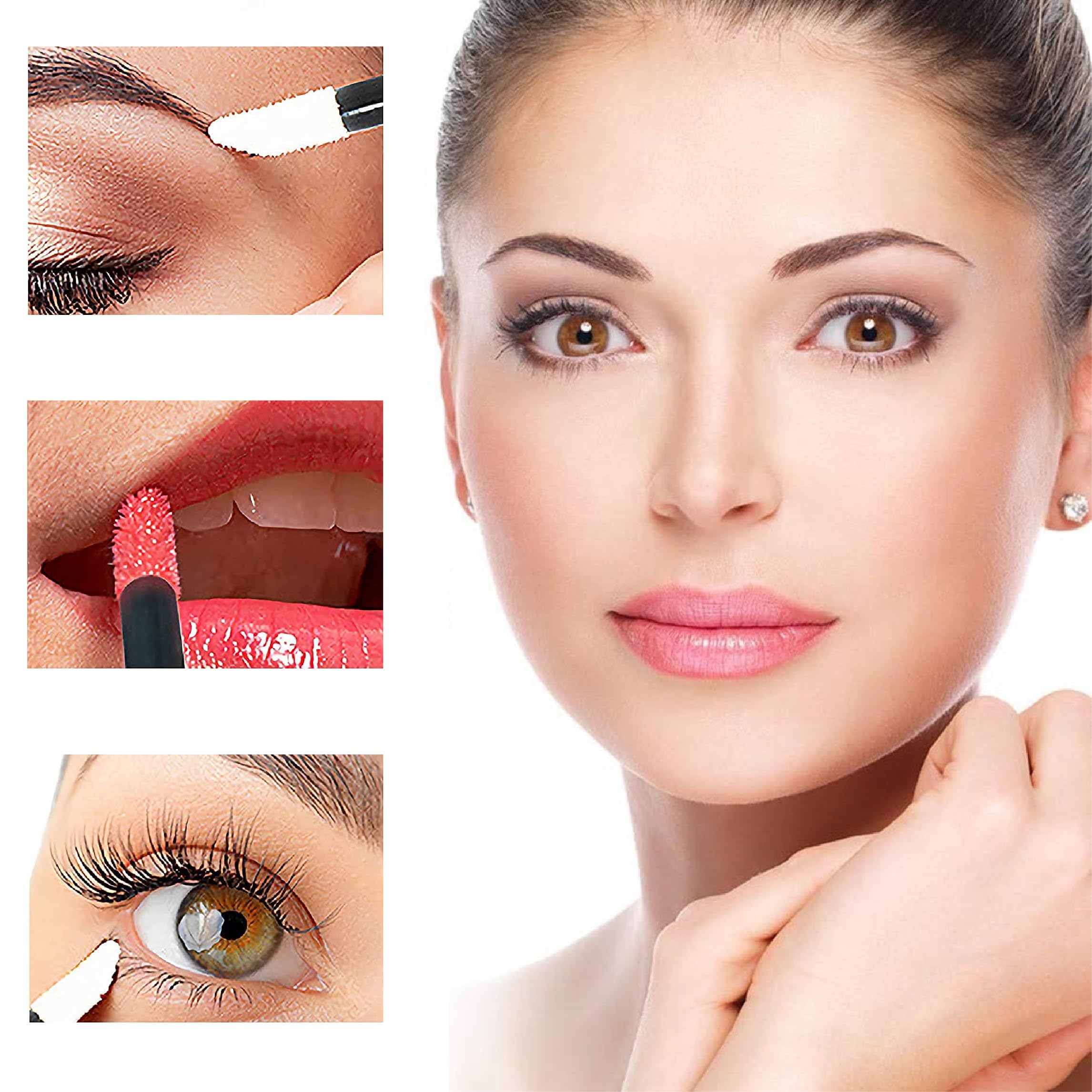 WeddHuis 100 Pezzi Monouso Lip Gloss Usa e Getta Trucco Pennello Pennello Correttore Rossetto Microbrush Pennelli Labbro Applicatore Bacchette Makeup Tool