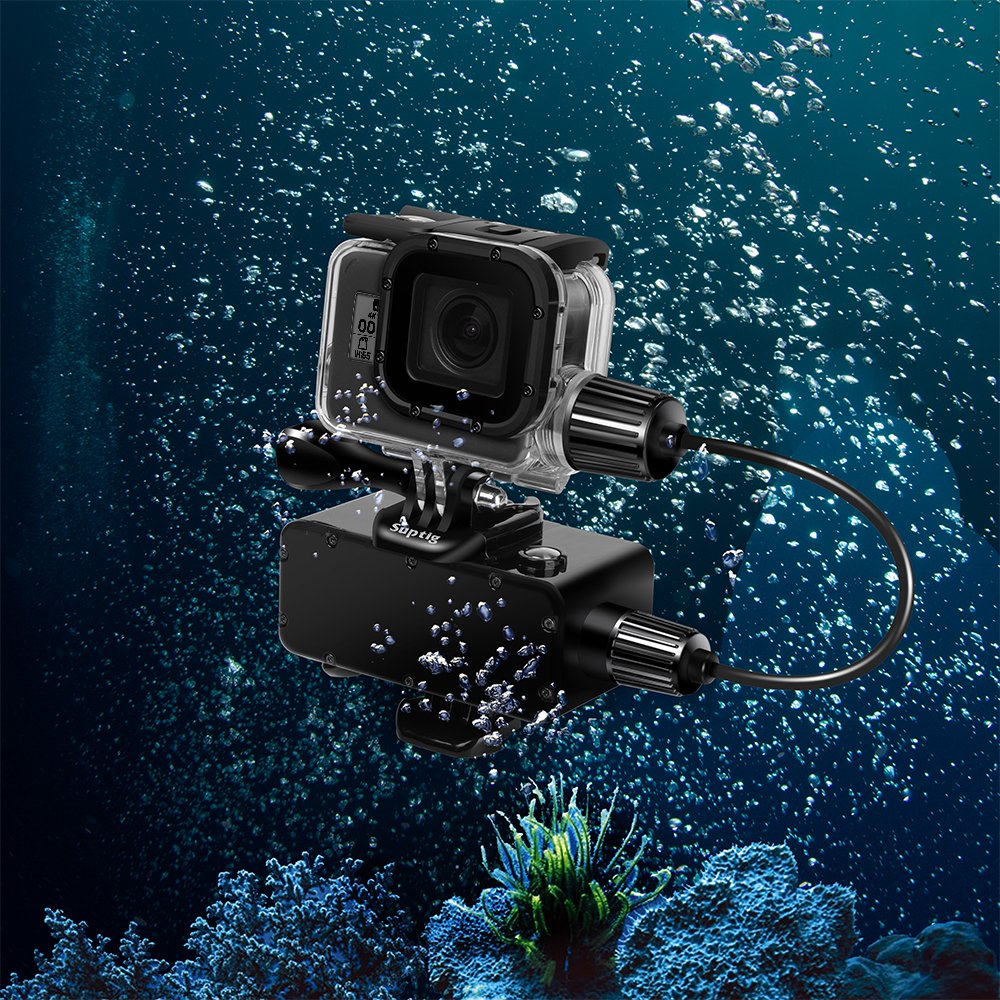 Suptig etui, wodoodporna obudowa, obudowa podwodna, etui do ładowania, obudowa do nurkowania kompatybilna z Gopro Hero 7 Black, Hero 6, Hero 5, Hero 2018 wodoodporny 164 stóp (50 metrów)