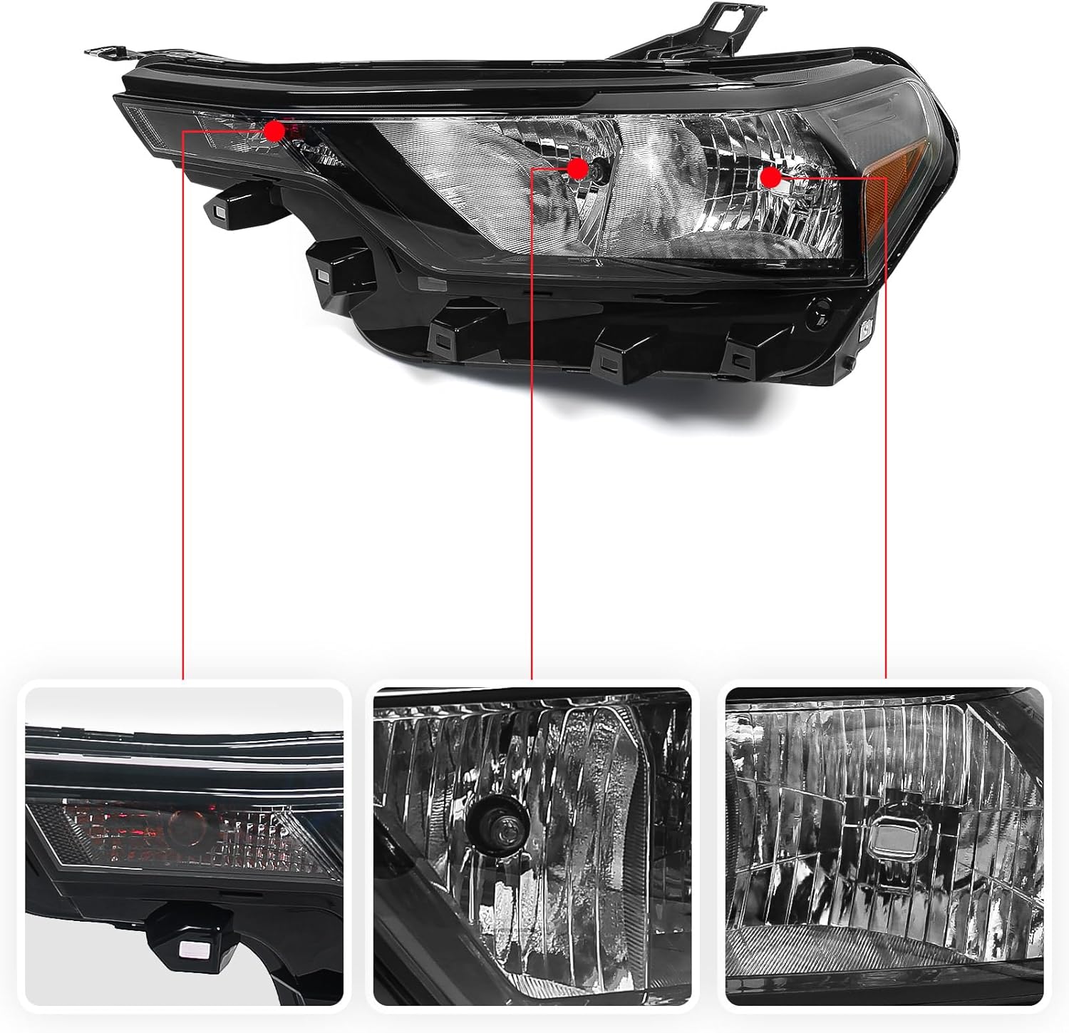 Huray Headlight for Chevy Colorado 2023 2024 2025 OE Halogen Type Front Lamp Replacement 87818226 85045266 GM2502545 (Driver Side (Left))