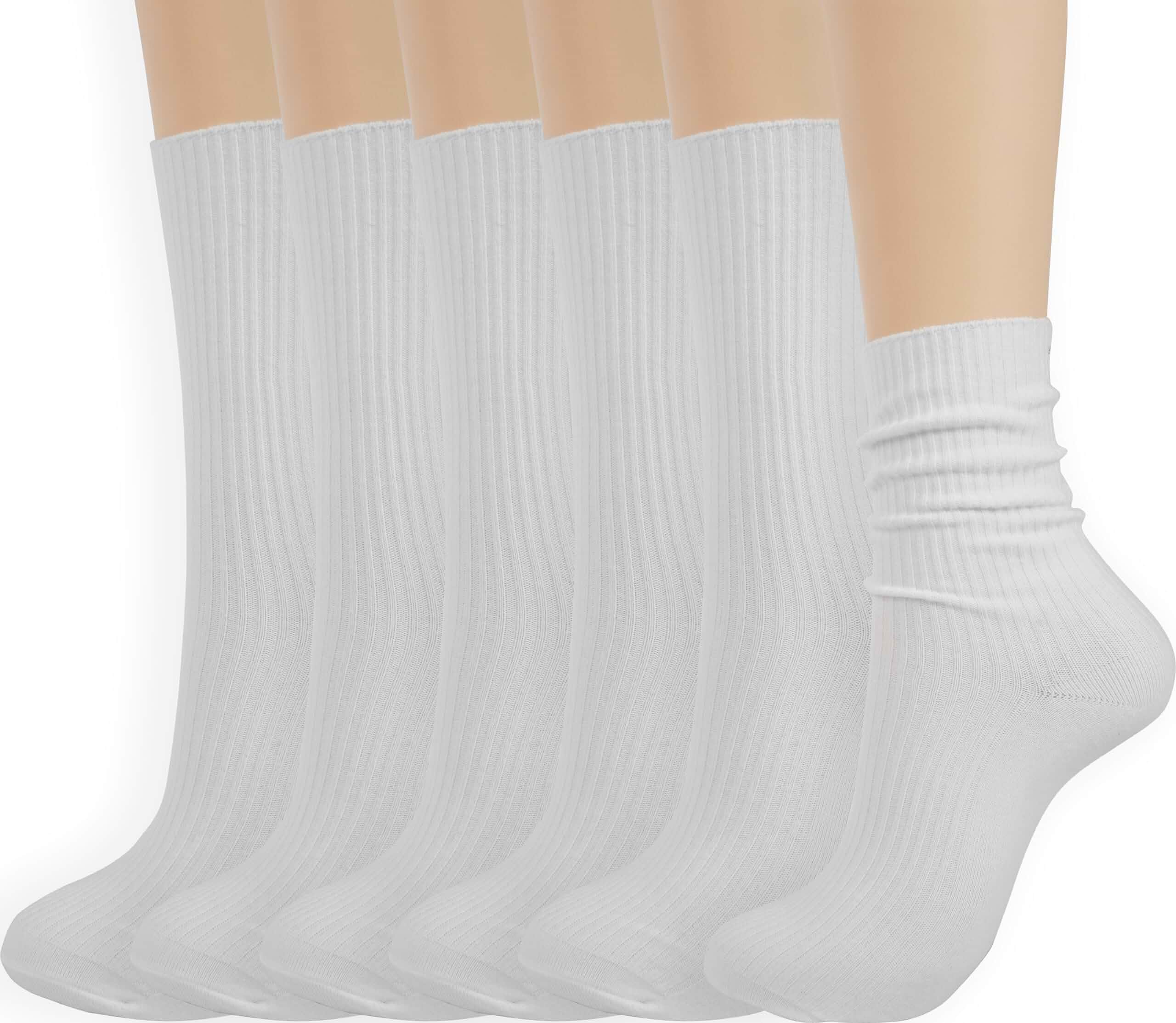 BomKinta Calf Socks for Women Thin Solid Cotton Crew Socks Above Ankle Sock | Casual, Cute, Gifts