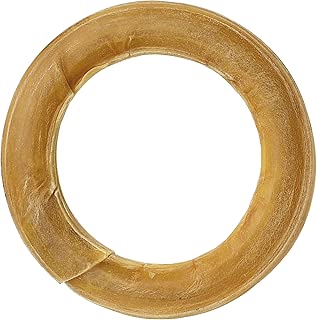 Raw Paws 6-inch Compressed Rawhide Ring Treats for Dogs - Packed in The USA - Rawhide Rings for Dogs - Digestible Rawhide Donuts - Natural Beef Hide Dogs Chews - Natural Puppy Teething Rings - coolthings.us