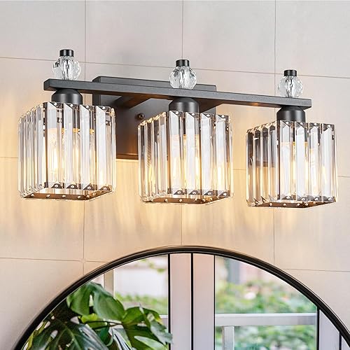 Miniatura 30 de Luces de tocador 4-Luces Modernas de Cristal para Tocador Luz de Baño Dorada Accesorios de Iluminación de Tocador sobre Espejo Lámparas de Tocador