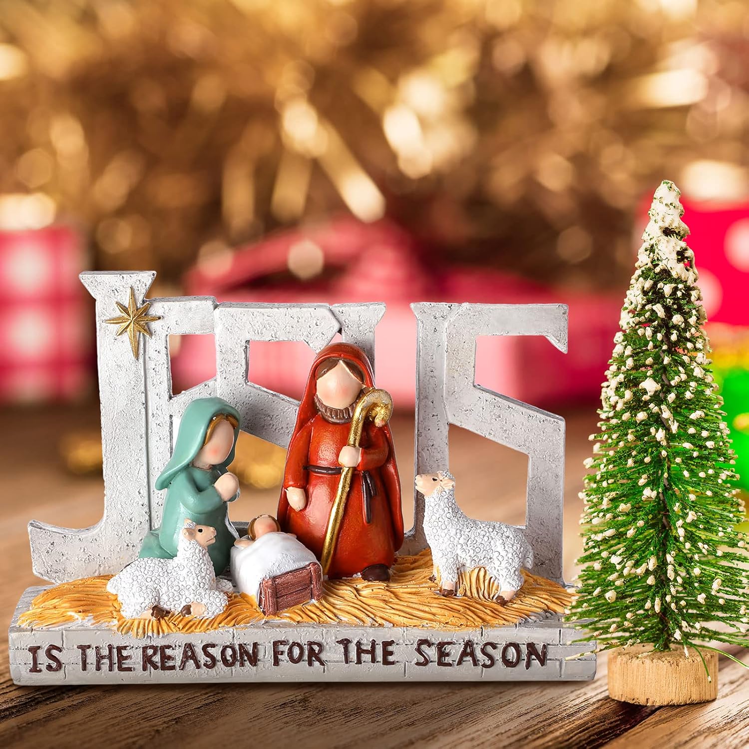 Geosar Christmas Nativity Scene Figures Holy Family Nativity Creche Set