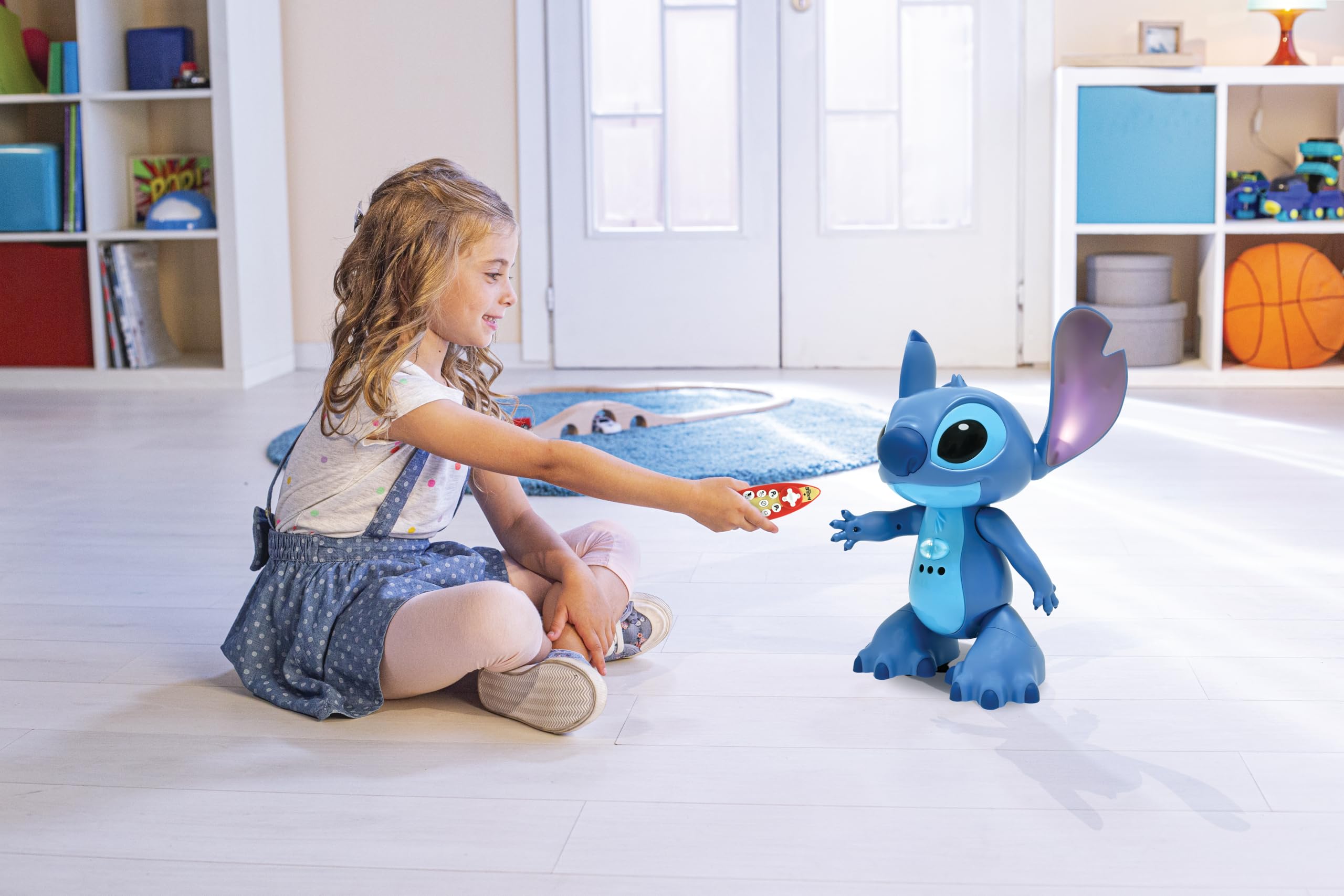 LEXIBOOK, Disney Stitch, Bilingual French English Interactive Toy, Gesture and Remote Control, Reacts to Touch, Programmable - Image 3