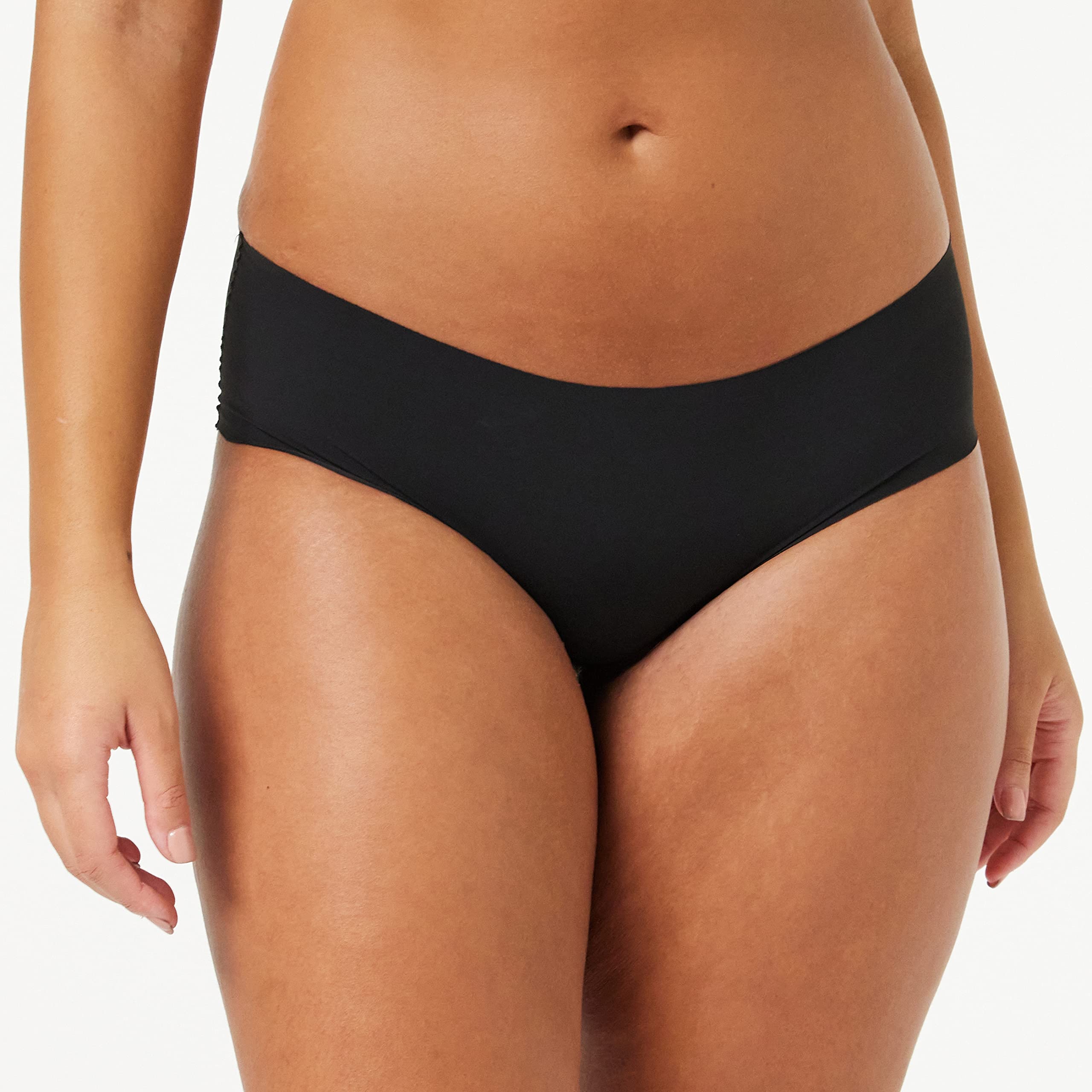 Iris & Lilly Intimo Hipster Invisibile in Microfibra Donna, Pacco da 5