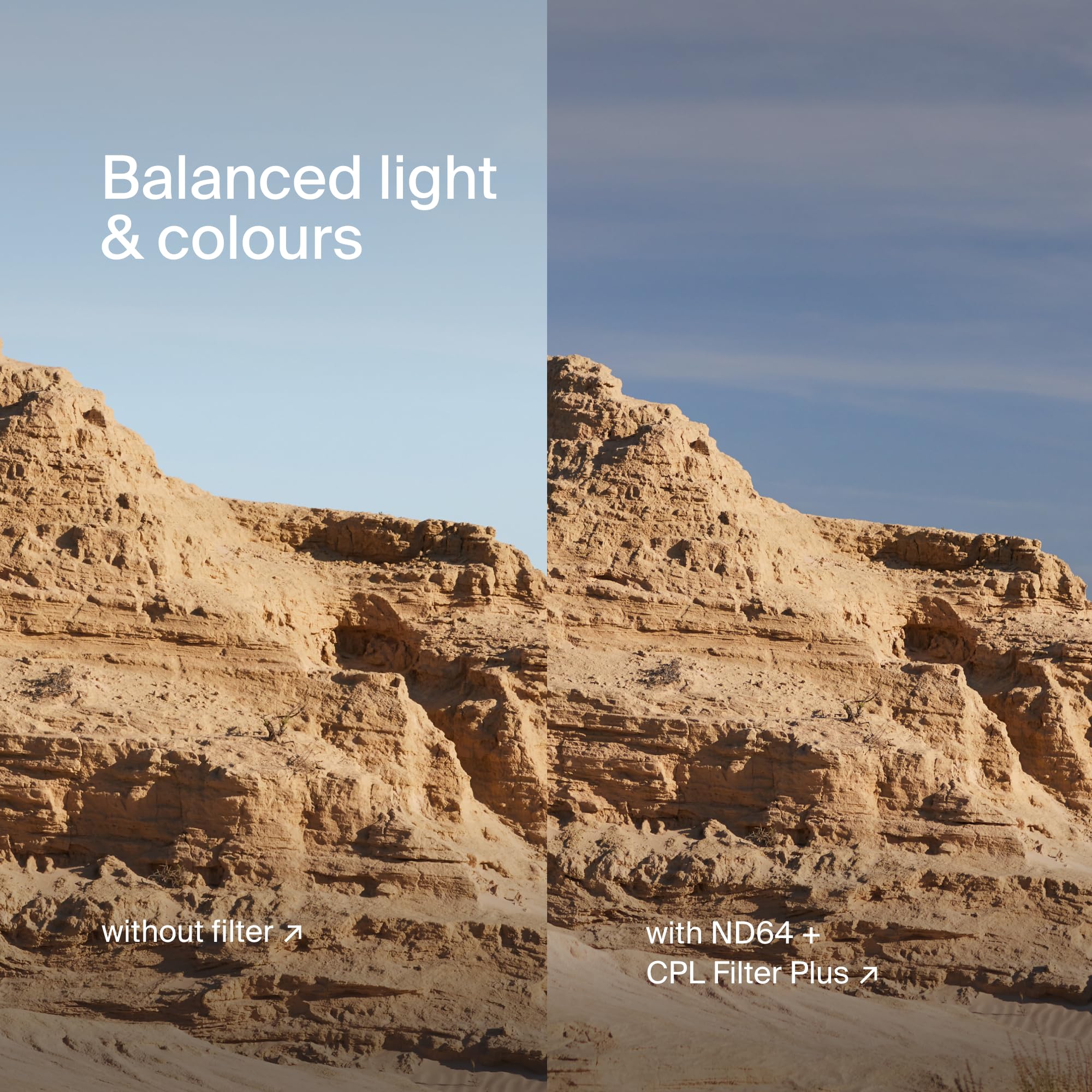 Urth 52 mm Filtro CPL + ND64 per Obiettivo (Plus) - Nano Rivestimento 20 Strati, Polarizzatore e Densità Neutra per Fotocamera