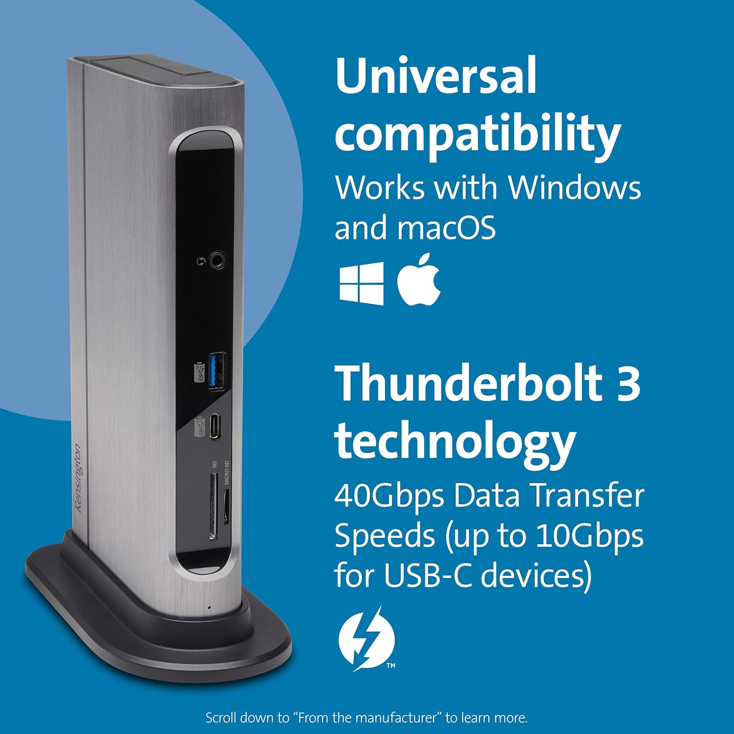 70% оƒƒ Evеrуthіng Kensington Thunderbolt 3 and USB-C Docking Station SD5600T - 100W Power Delivery, SD Card Readers, Dual 4K HDMI or DisplayPort, for Mac, Windows and Surface (K34009US) Lіmіtеd Dіѕсоunt Kensington Thunderbolt 3 and USB-C Docking Station SD5600T - 100W Power Delivery, SD Card Readers, Dual 4K HDMI or DisplayPort, for Mac, Windows and Surface (K34009US)
