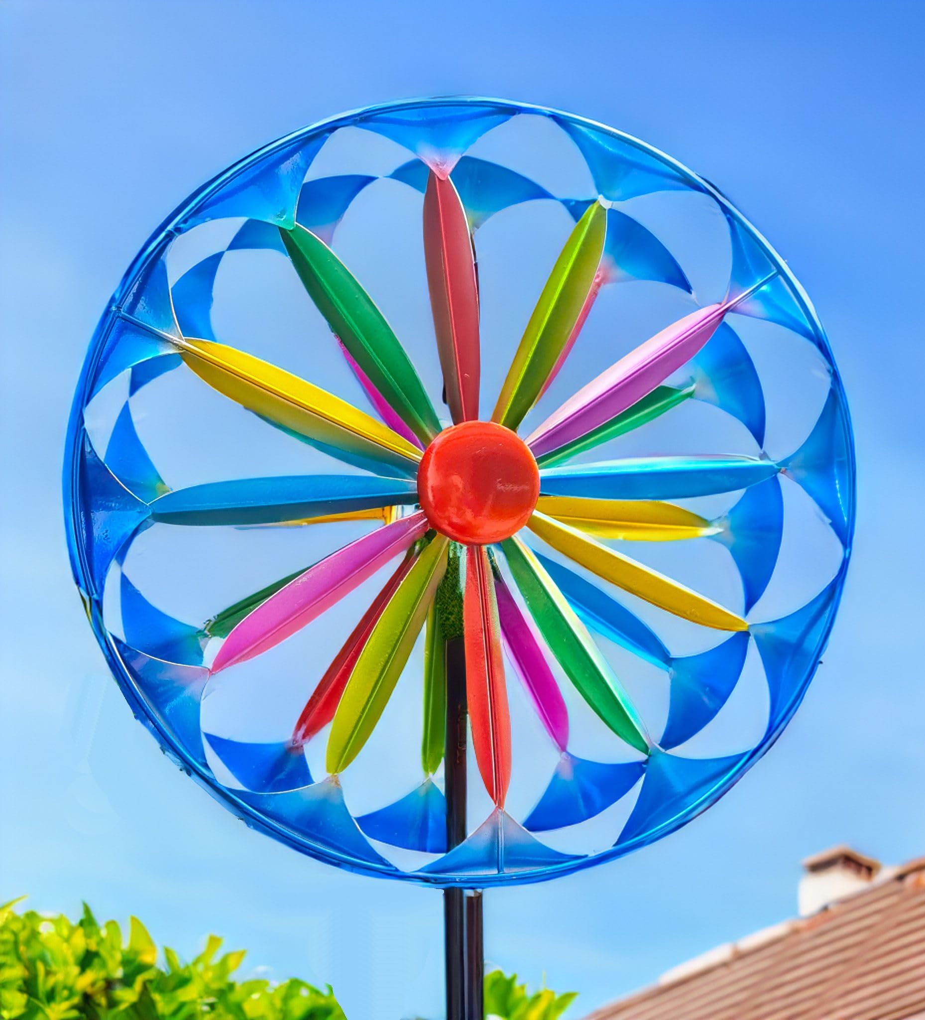 Moulin à Vent Tournesol Décoratif – 36 Cm, Poteau 52 Cm, PVC, Multicolore – Pour Jardin Et Pelouse Moulin à Vent Tournesol Décoratif – 36 Cm, Poteau 52 Cm, PVC, Multicolore – Pour Jardin Et Pelouse
