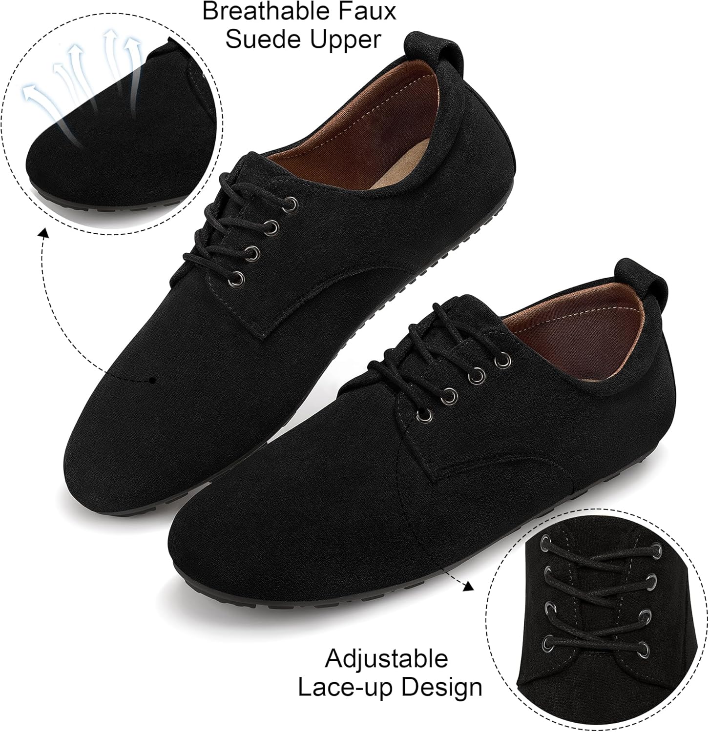 Ecetana Loafers for Women Work Shoes Comfortable Dressy Lace Up Penny Loafer for Casual Business Driving - Image 5
