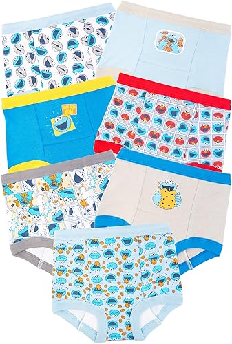 Miniatura 6 de Sesame Street Pantalones de entrenamiento unisex para niños pequeños con elmo, monstruo de galletas y pájaro grande con calcomanías y tabla de éxito