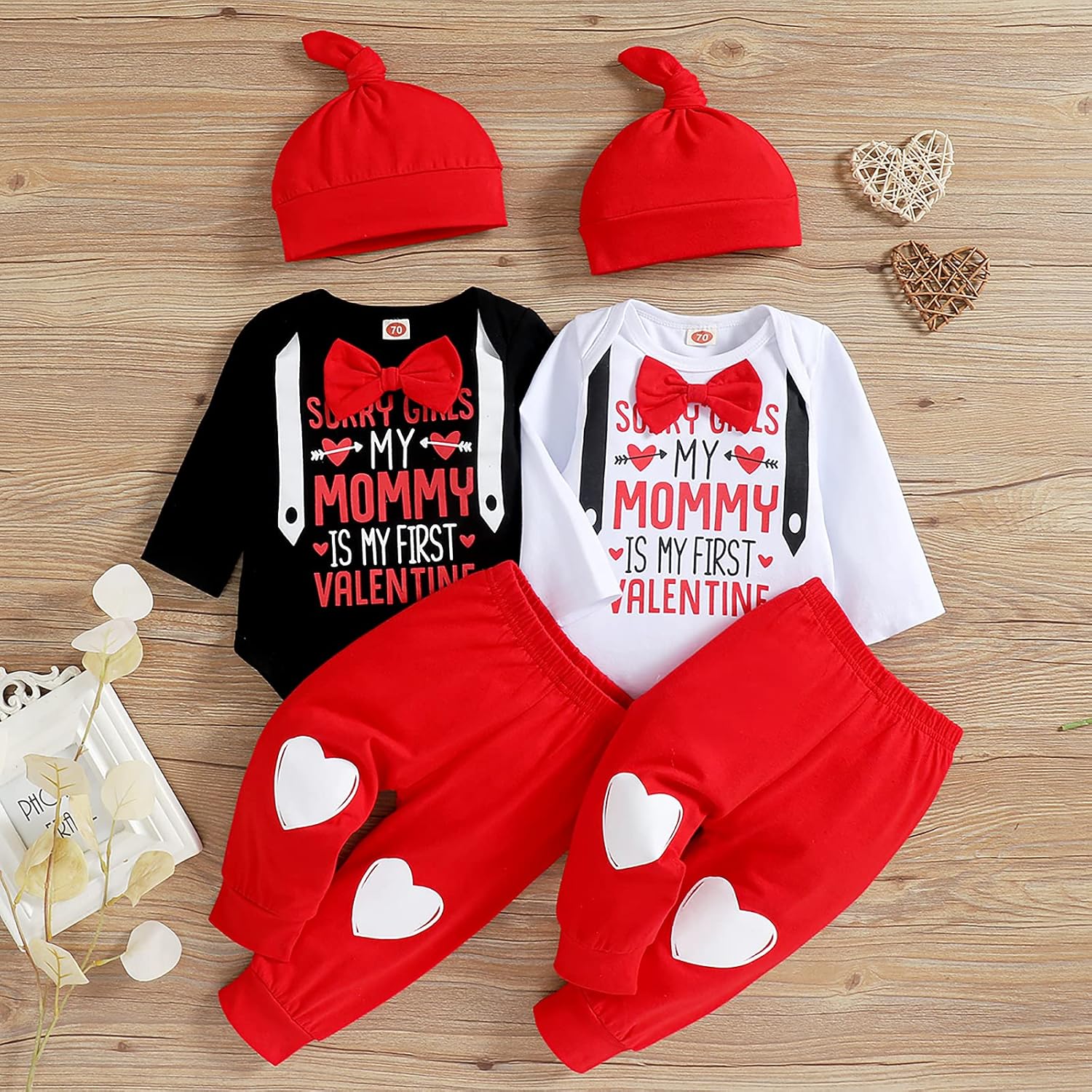 Hat Newborn Valentine's Day Outfit Boy Baby Boy MY FIRST