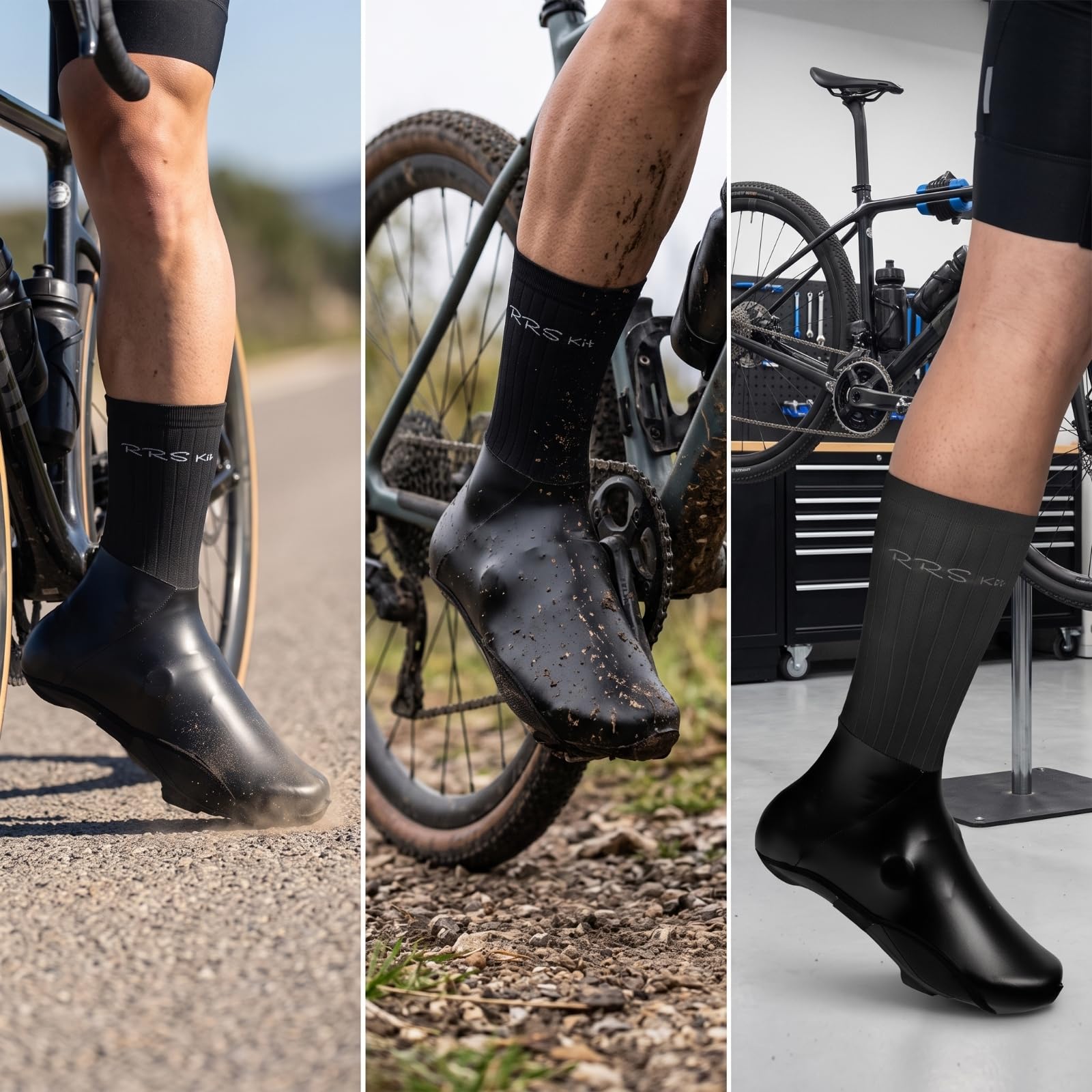 Cubrezapatillas Ciclismo Ajustado Cubre Zapatillas Ciclismo Impermeable Cubrecalzado para Entrenamiento