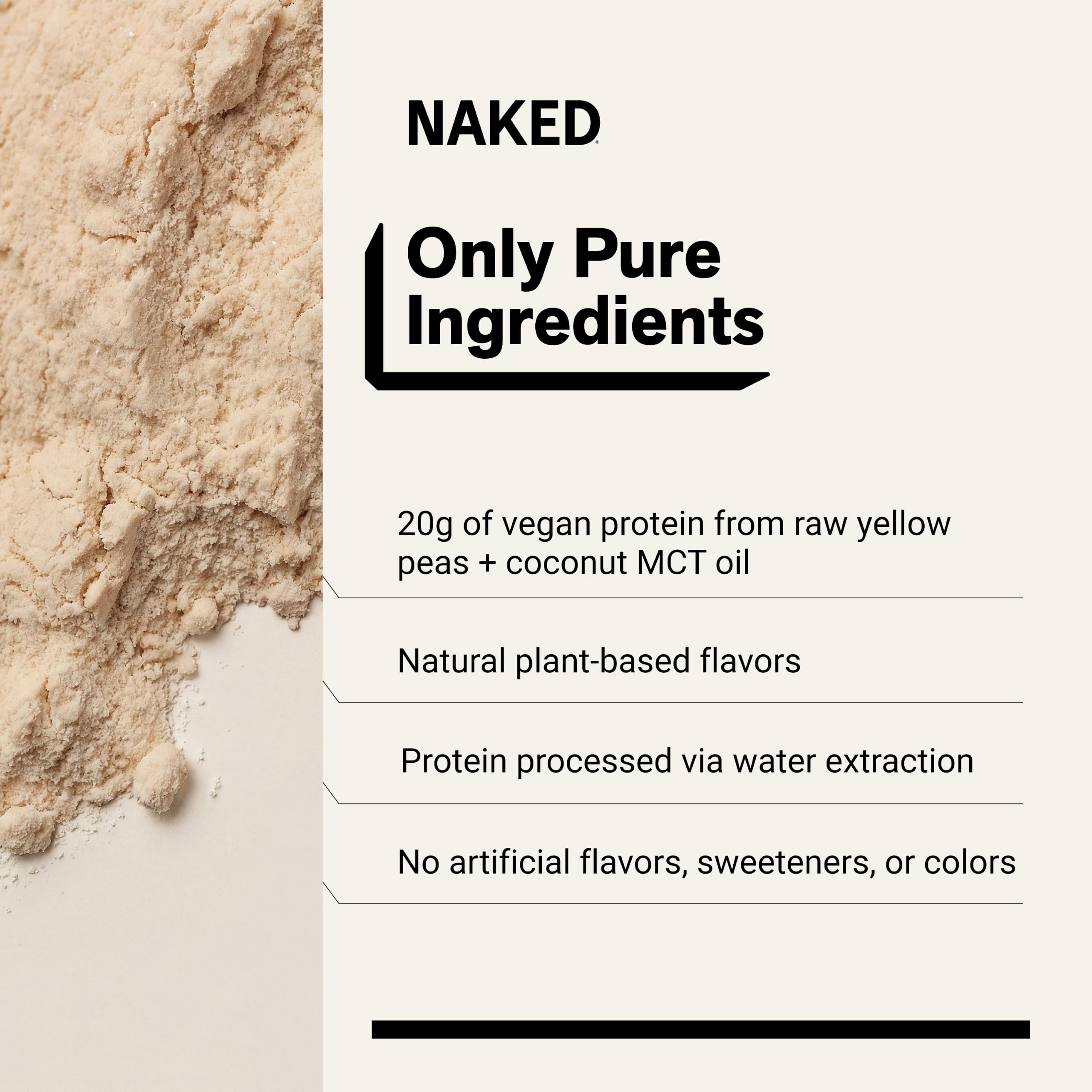 NAKED Shake - Peanut Butter Blueberry Protein Powder, Plant Based Protein with Mct Oil, Gluten-Free, Soy-Free, No Gmos Or Artificial Sweeteners - 30 Servings — Amazon image 4
