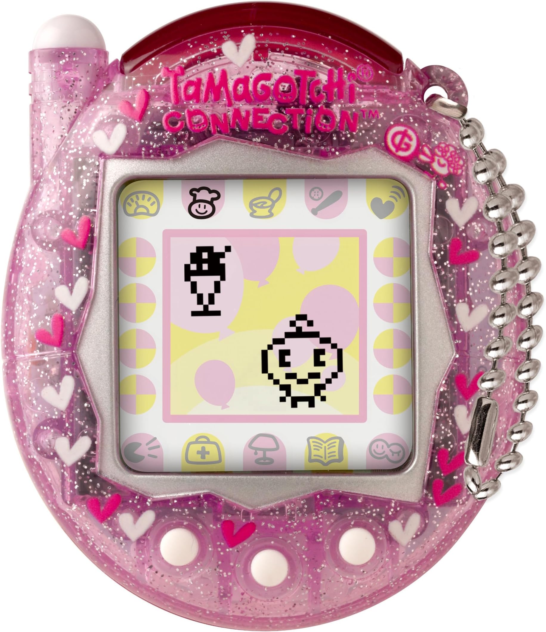 Bandai Connection Digital Pet Pink Glitter Shell Virtual Pet Electronic Toy With Infra-Red Connection For Shared Fun | Kids Toys For Girls And Boys Are Great Japanese Gifts